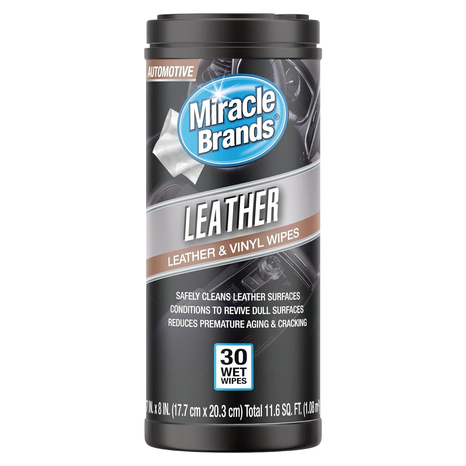 Toallitas de Cuero Miracle Brands - 30 Unidades, Limpieza y Cuidado