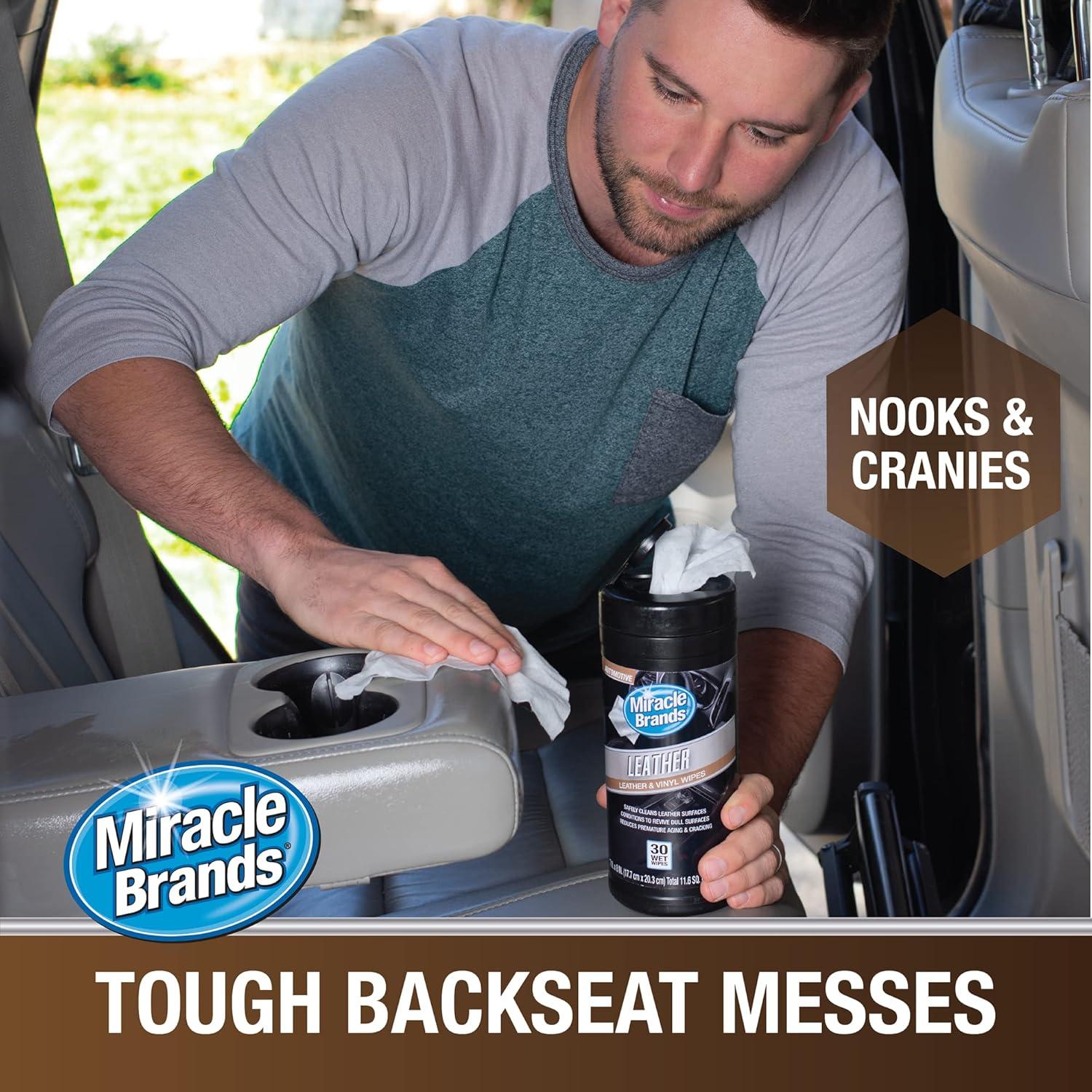 Toallitas de Cuero Miracle Brands - 30 Unidades, Limpieza y Cuidado