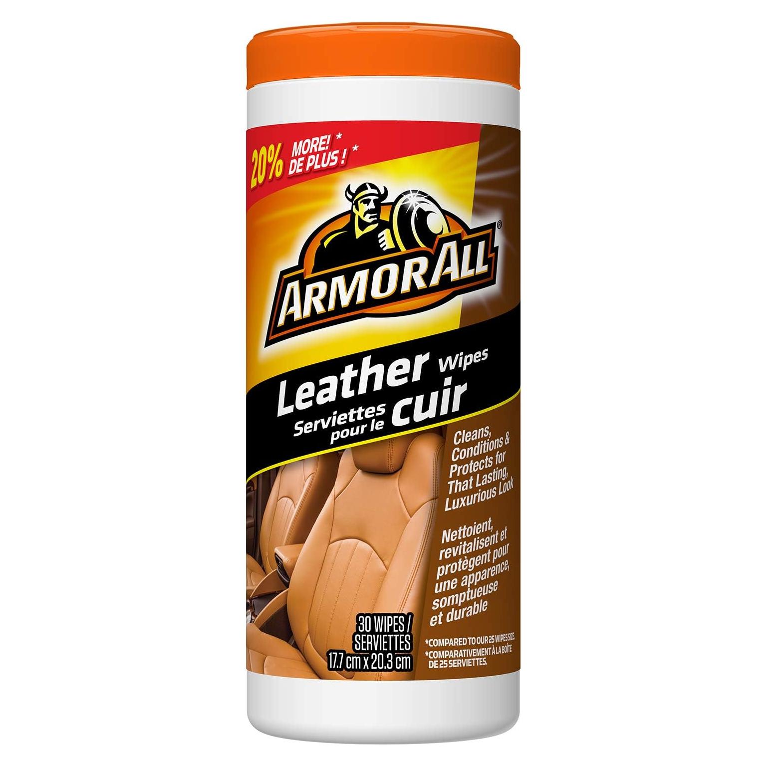 Toallitas de Cuero Armor All 8472 - 30 Unidades