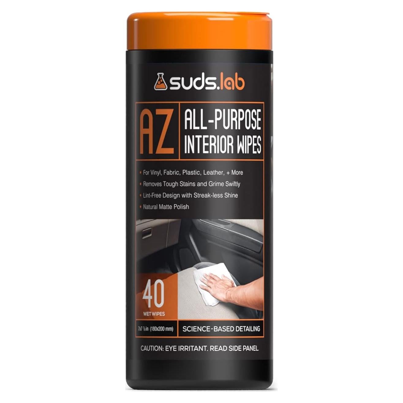 Toallitas de Limpieza para Autos Suds Lab AZ - 40 Unidades