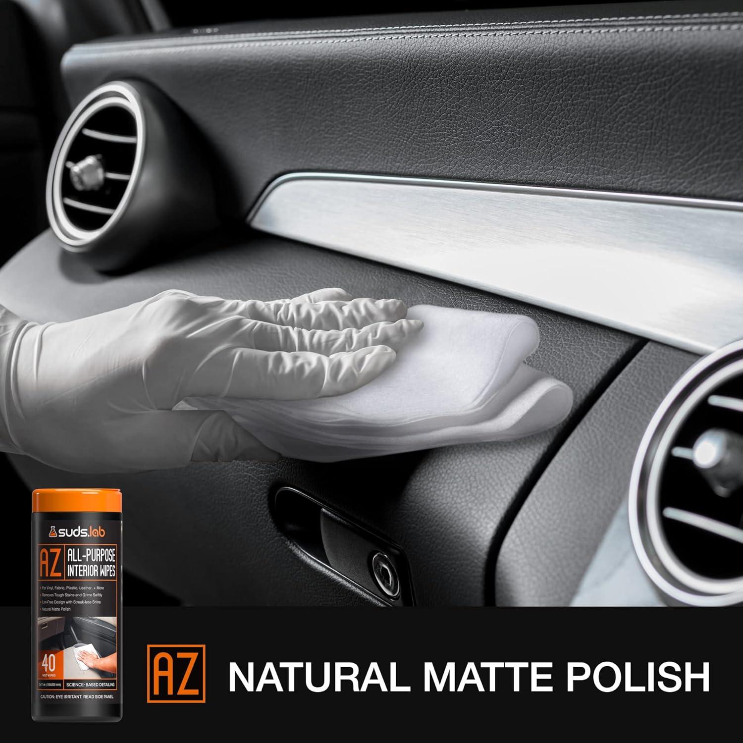 Toallitas de Limpieza para Autos Suds Lab AZ - 40 Unidades