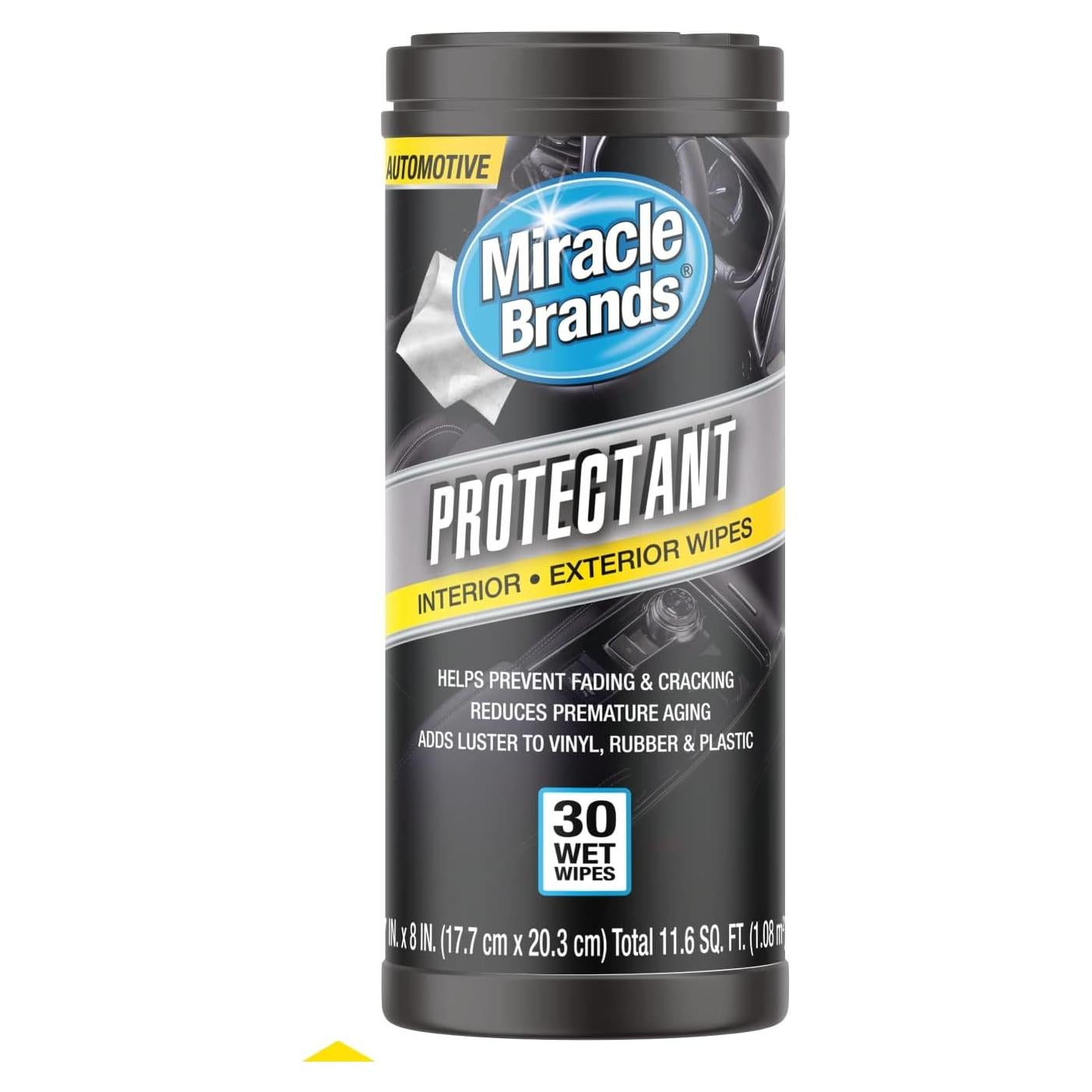 Toallitas Protectores de Auto Miracle Brands - 30 Unidades, Limpieza y Protección UV