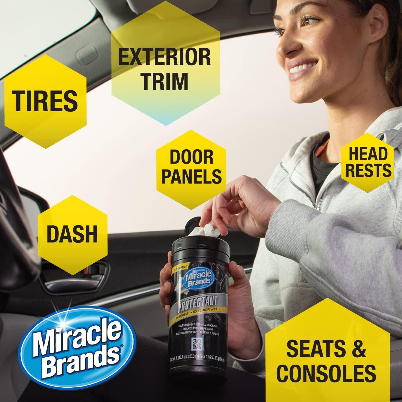 Toallitas Protectores de Auto Miracle Brands - 30 Unidades, Limpieza y Protección UV