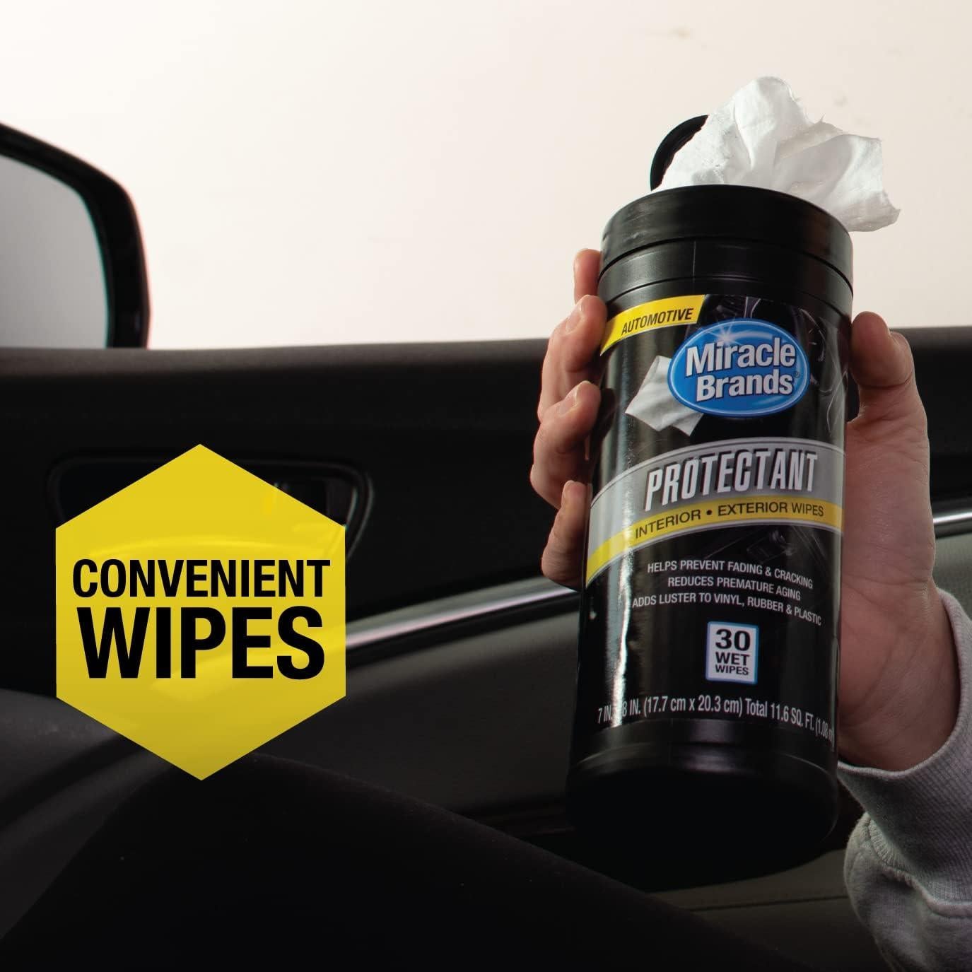 Toallitas Protectores de Auto Miracle Brands - 30 Unidades, Limpieza y Protección UV