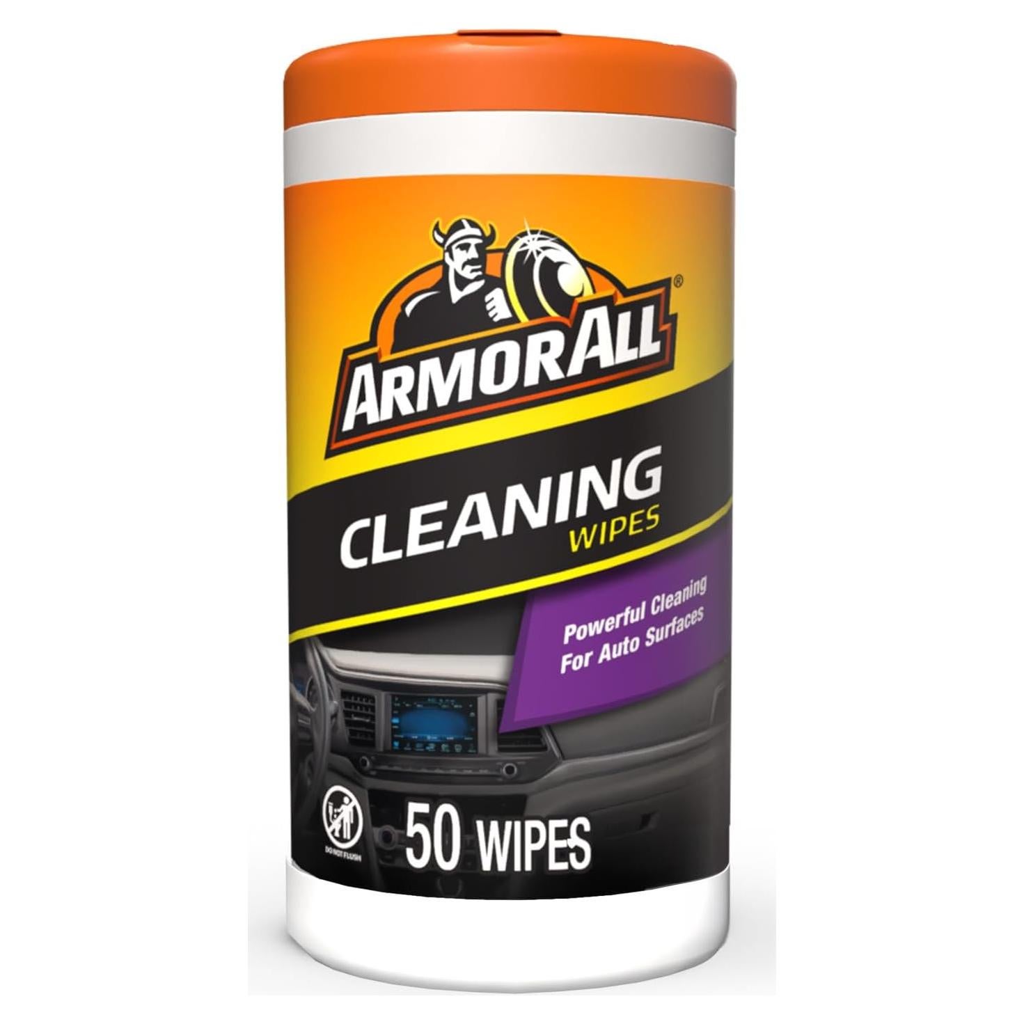 Toallitas de Limpieza Armor All para Automóviles - 50 Unidades