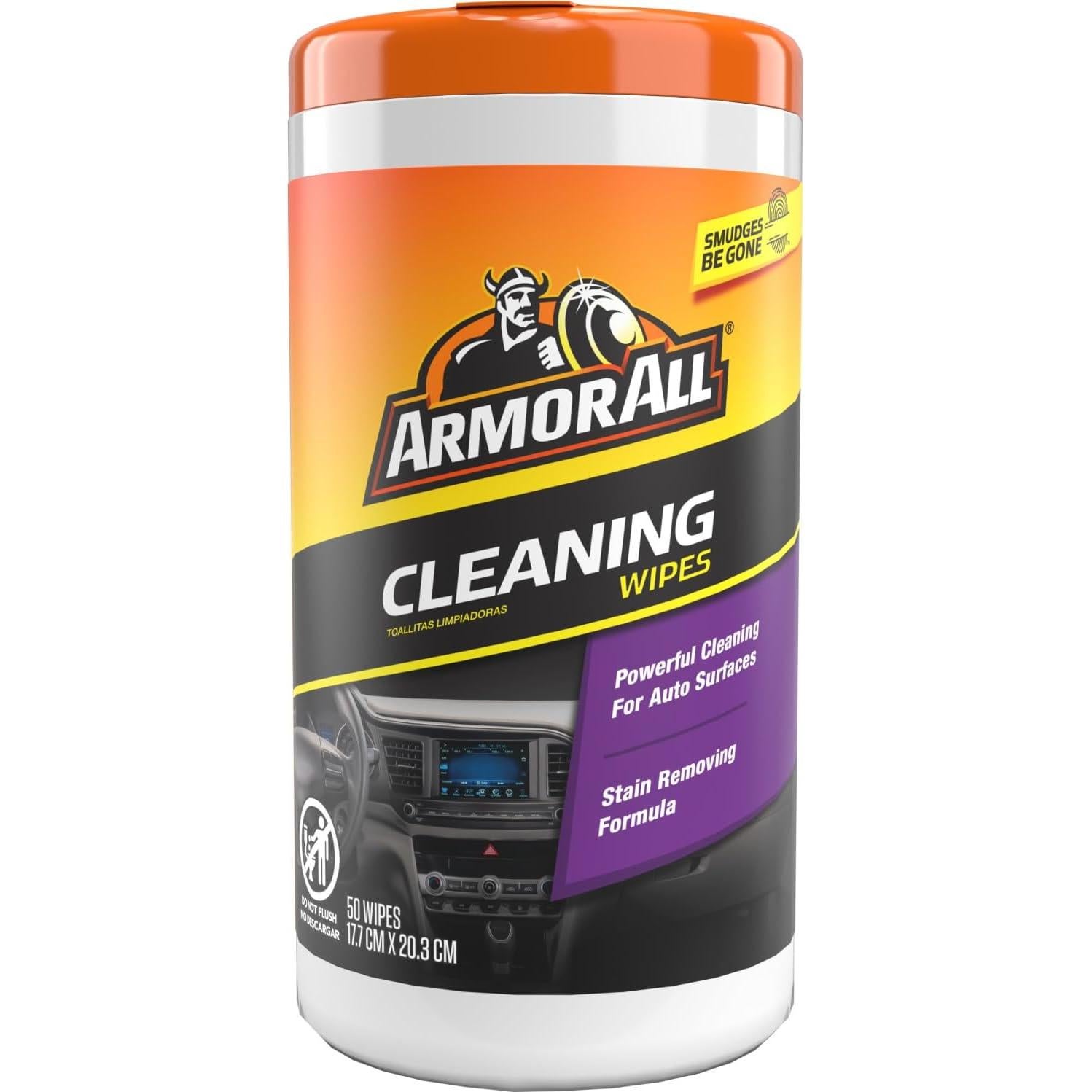 Toallitas de Limpieza Armor All para Automóviles - 50 Unidades