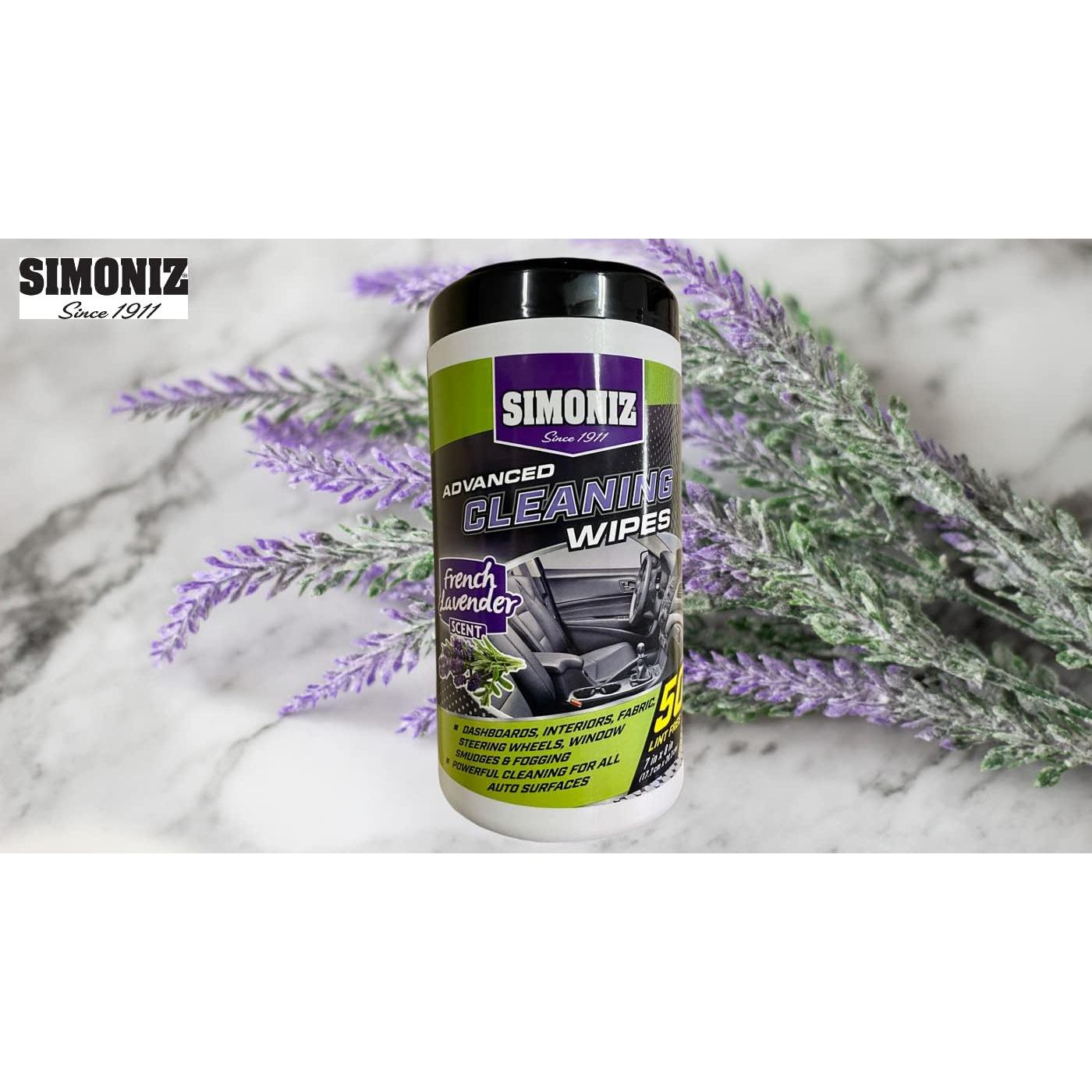 Toallitas de limpieza Simoniz Lavanda Francesa - 50 unidades