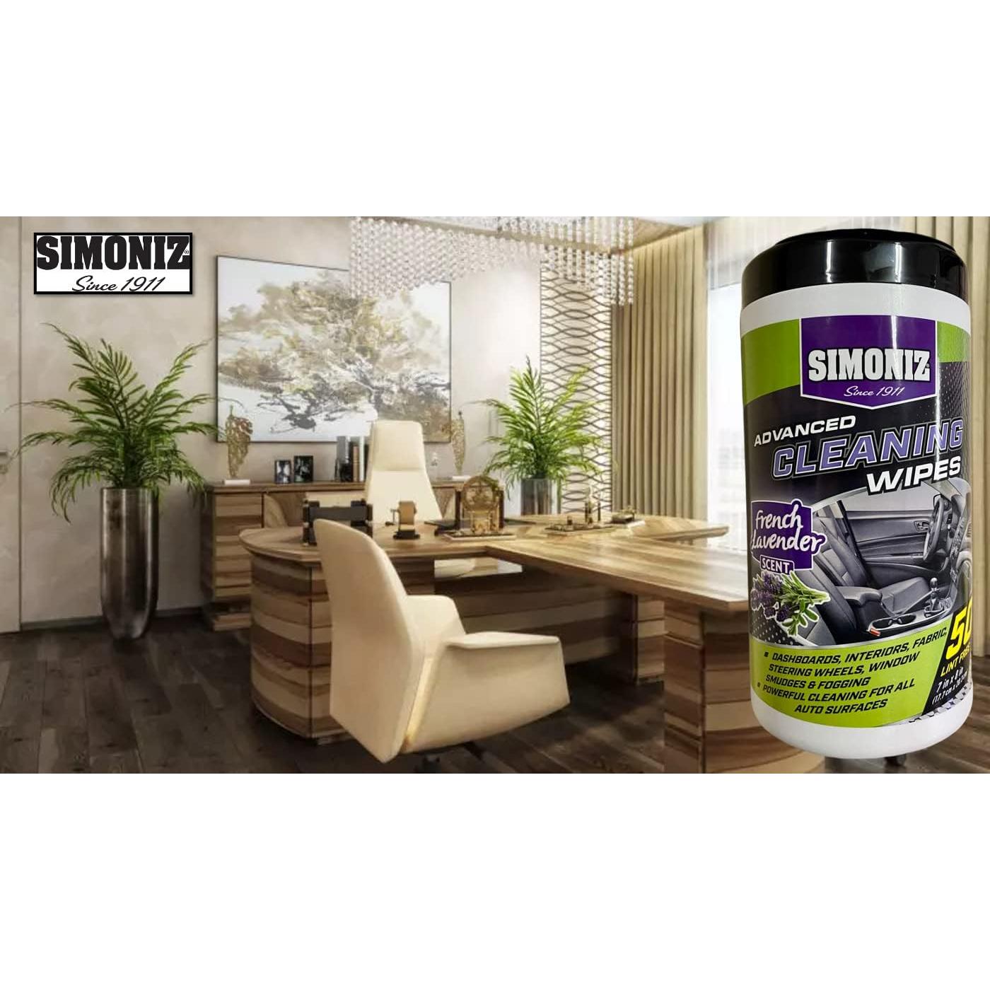 Toallitas de limpieza Simoniz Lavanda Francesa - 50 unidades
