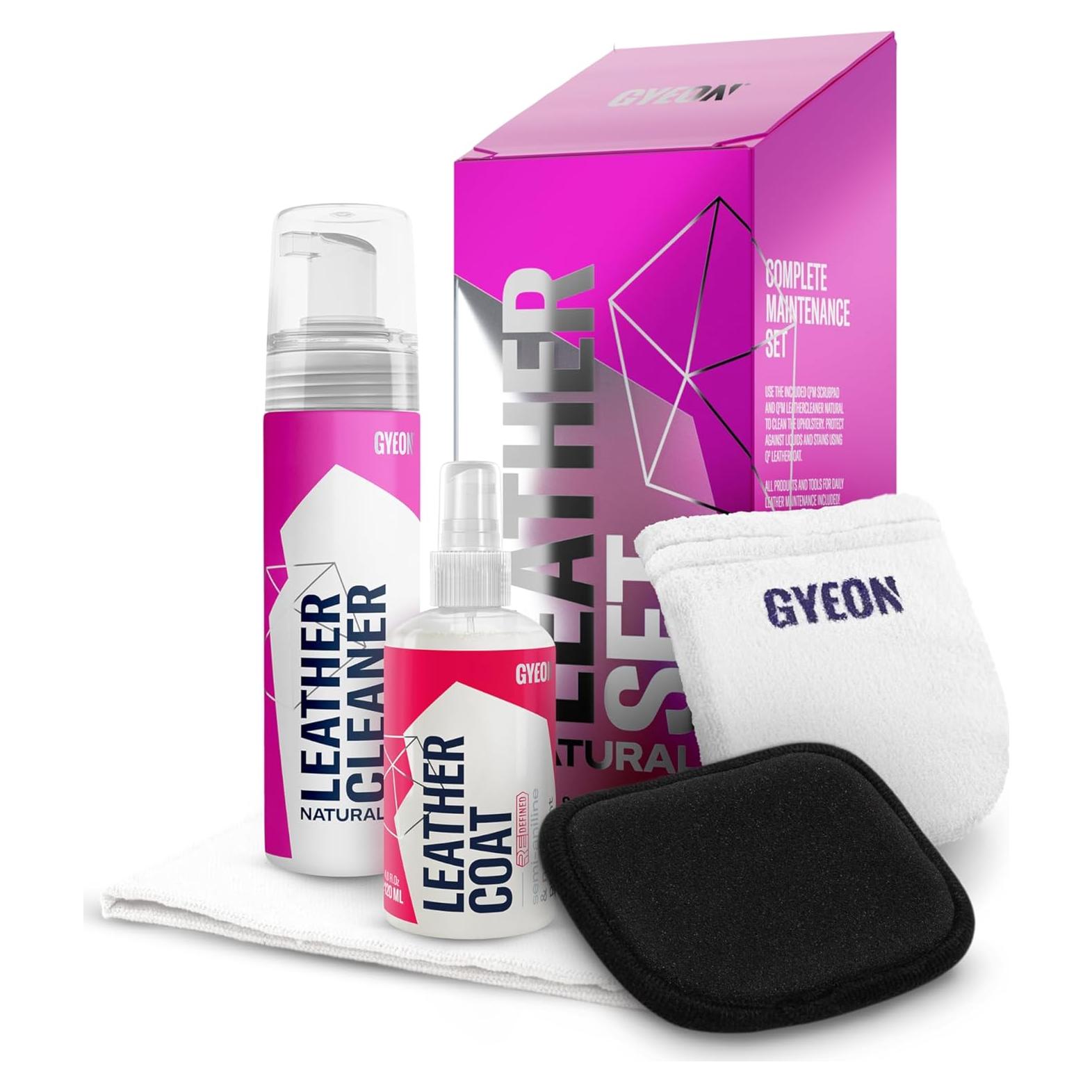 Kit de Limpieza y Protección de Cuero Gyeon Leather Set Natural