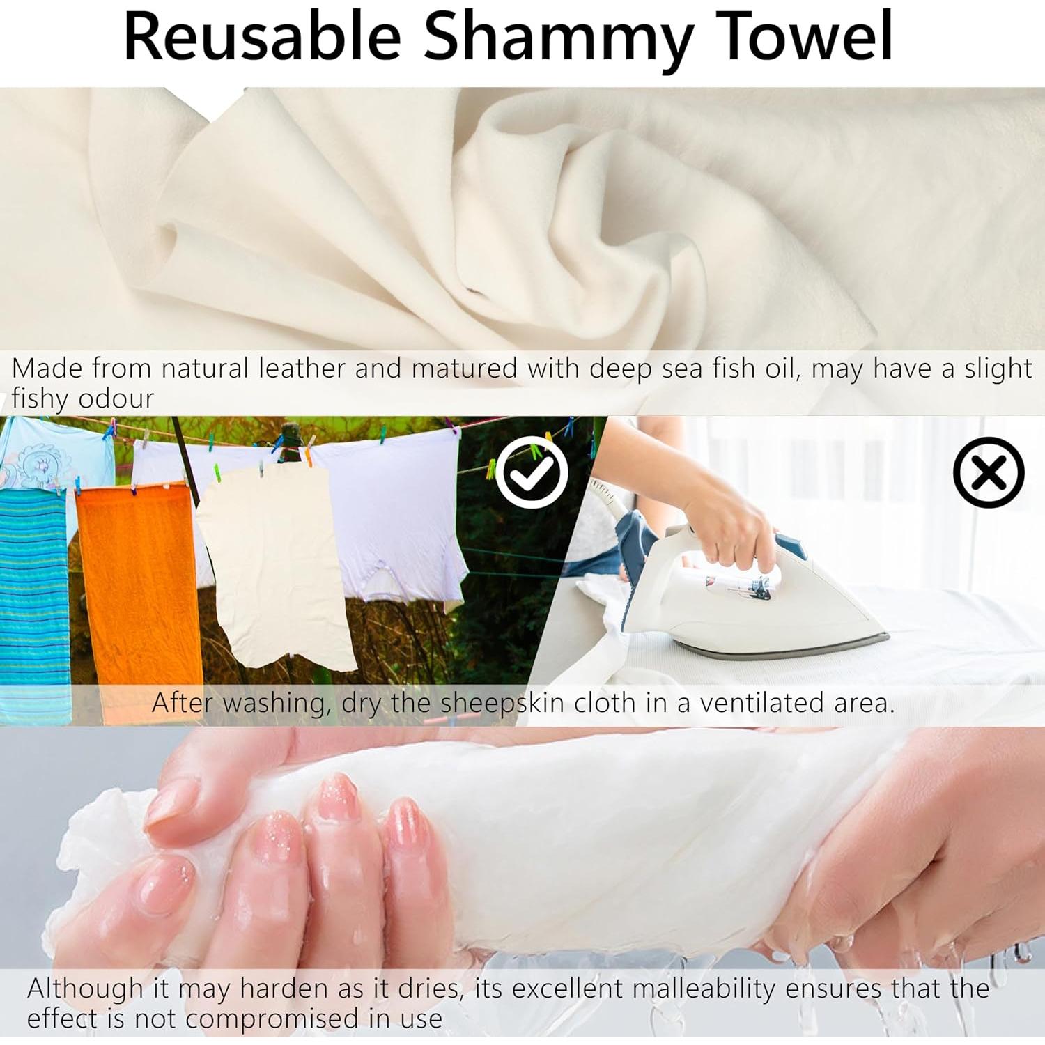 Toalla Chamois para Auto Ecocstm 38x64 cm Cuero Natural