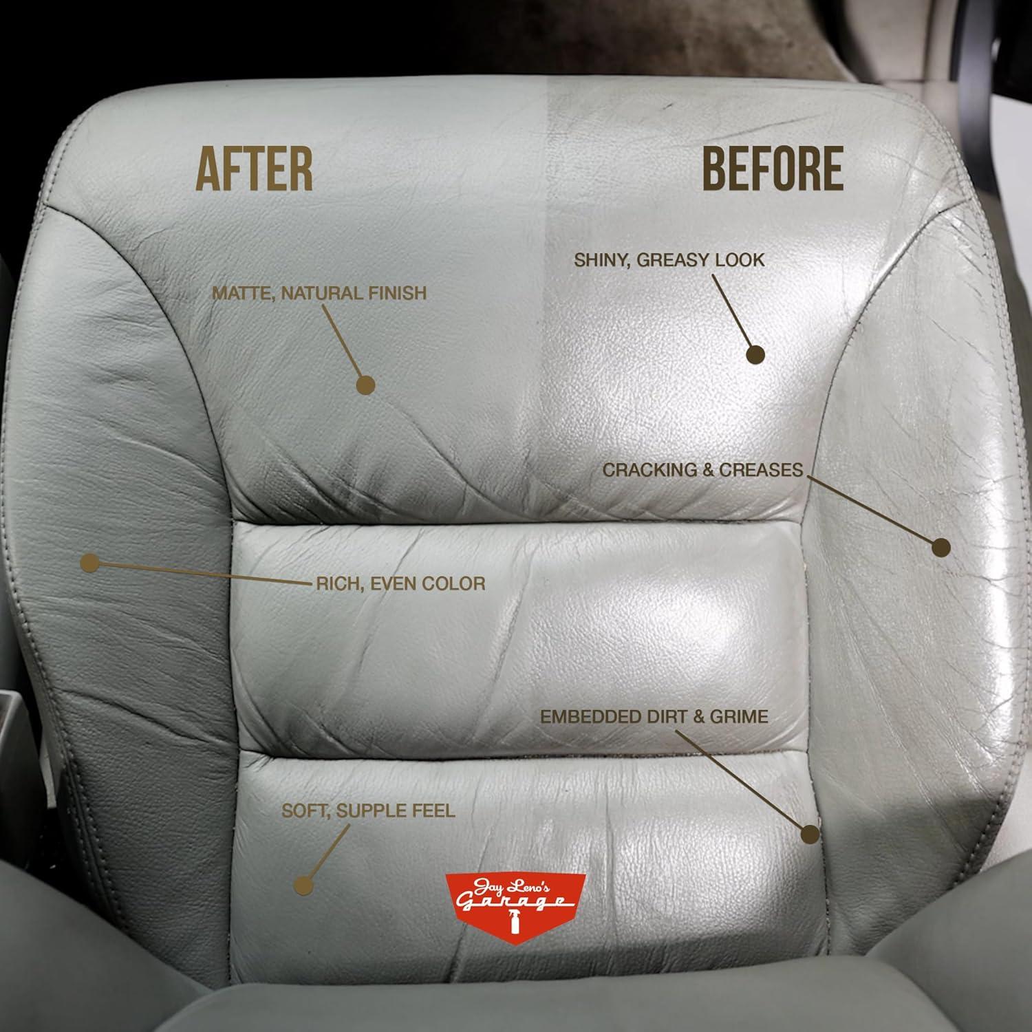 Kit de limpiador y acondicionador de cuero Jay Leno 4 piezas