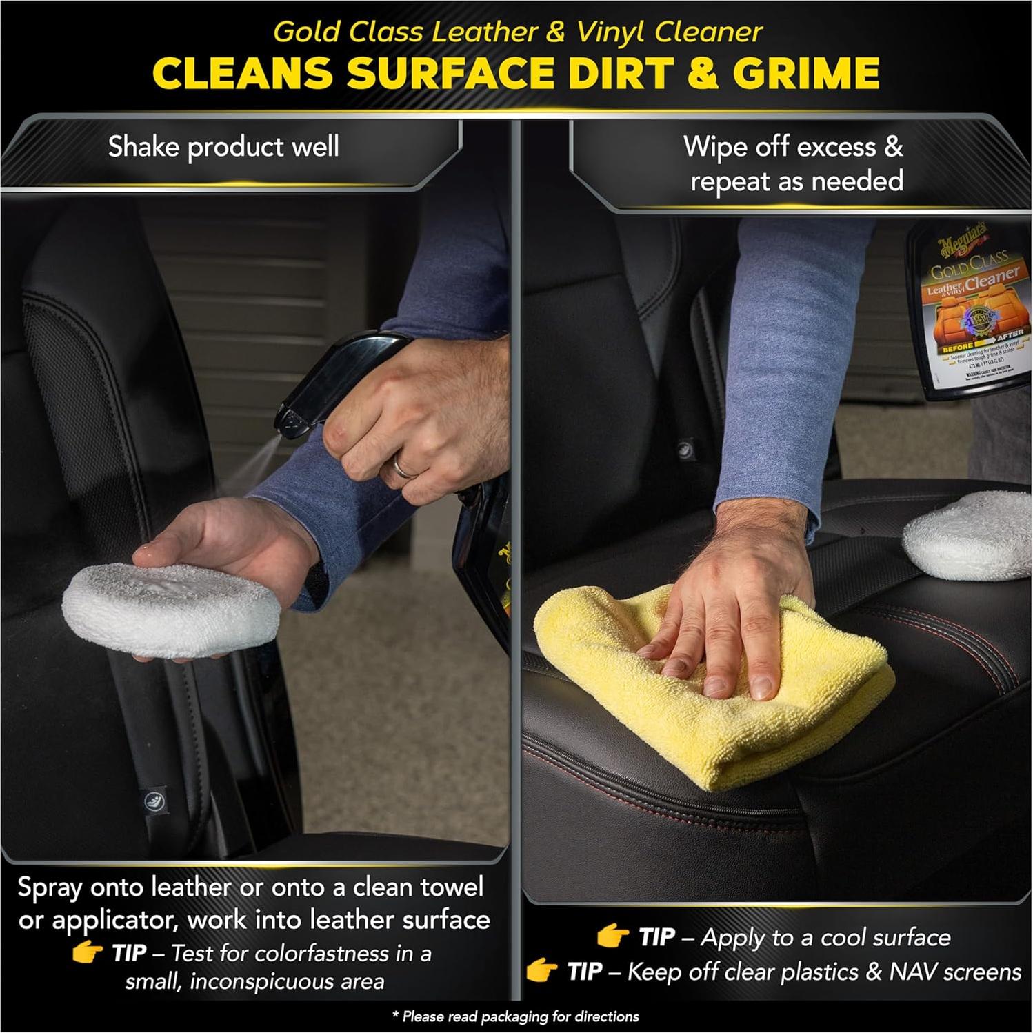 Kit de Cuidado de Cuero Meguiar's - Limpiador y Acondicionador 473 ml