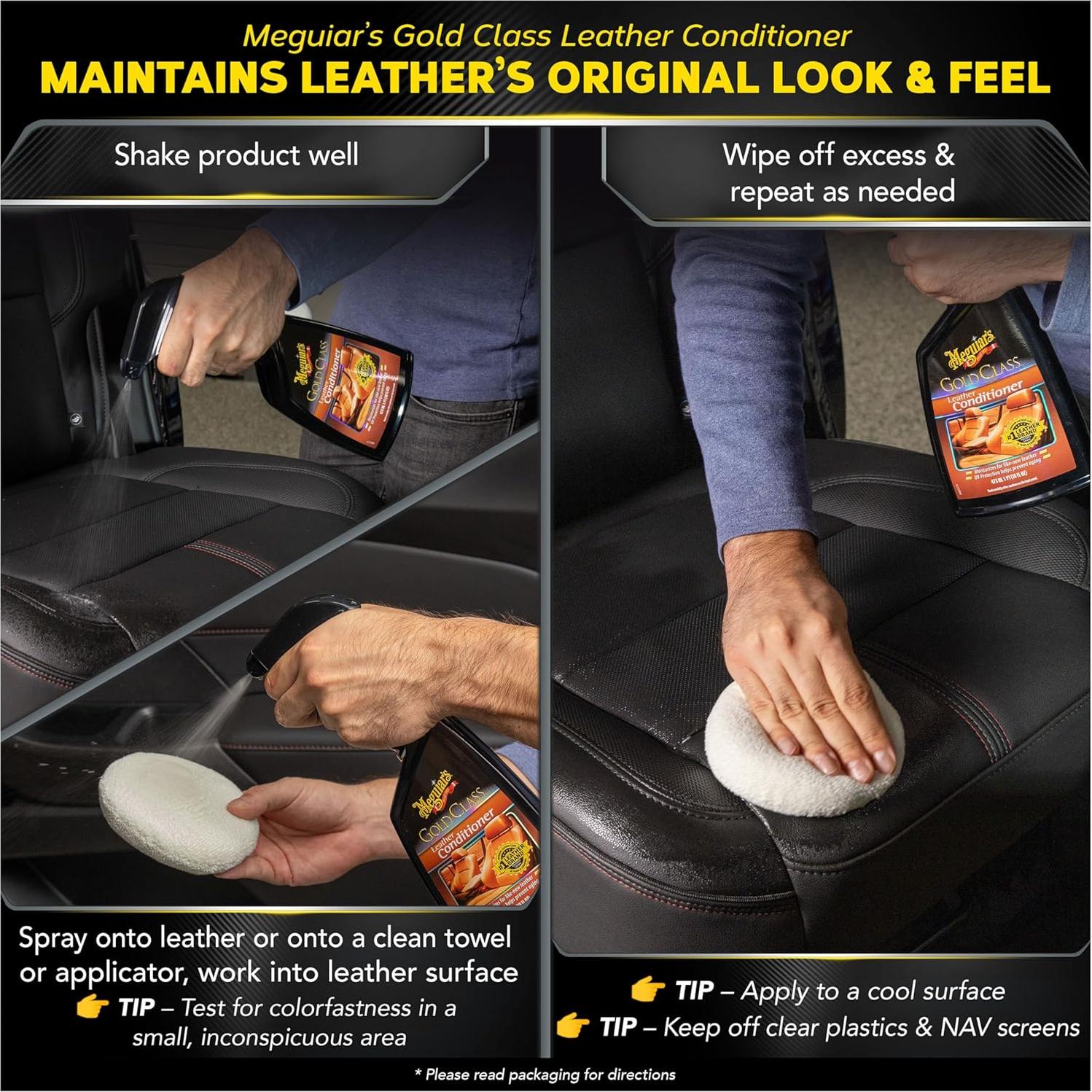 Kit de Cuidado de Cuero Meguiar's - Limpiador y Acondicionador 473 ml