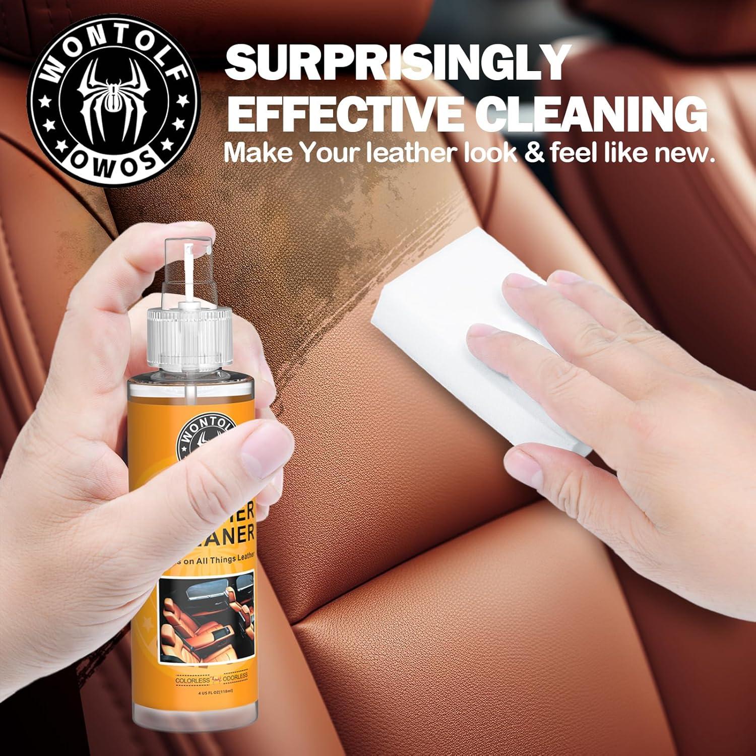 Kit de Limpiador y Acondicionador de Cuero Wontolf 0.6kg