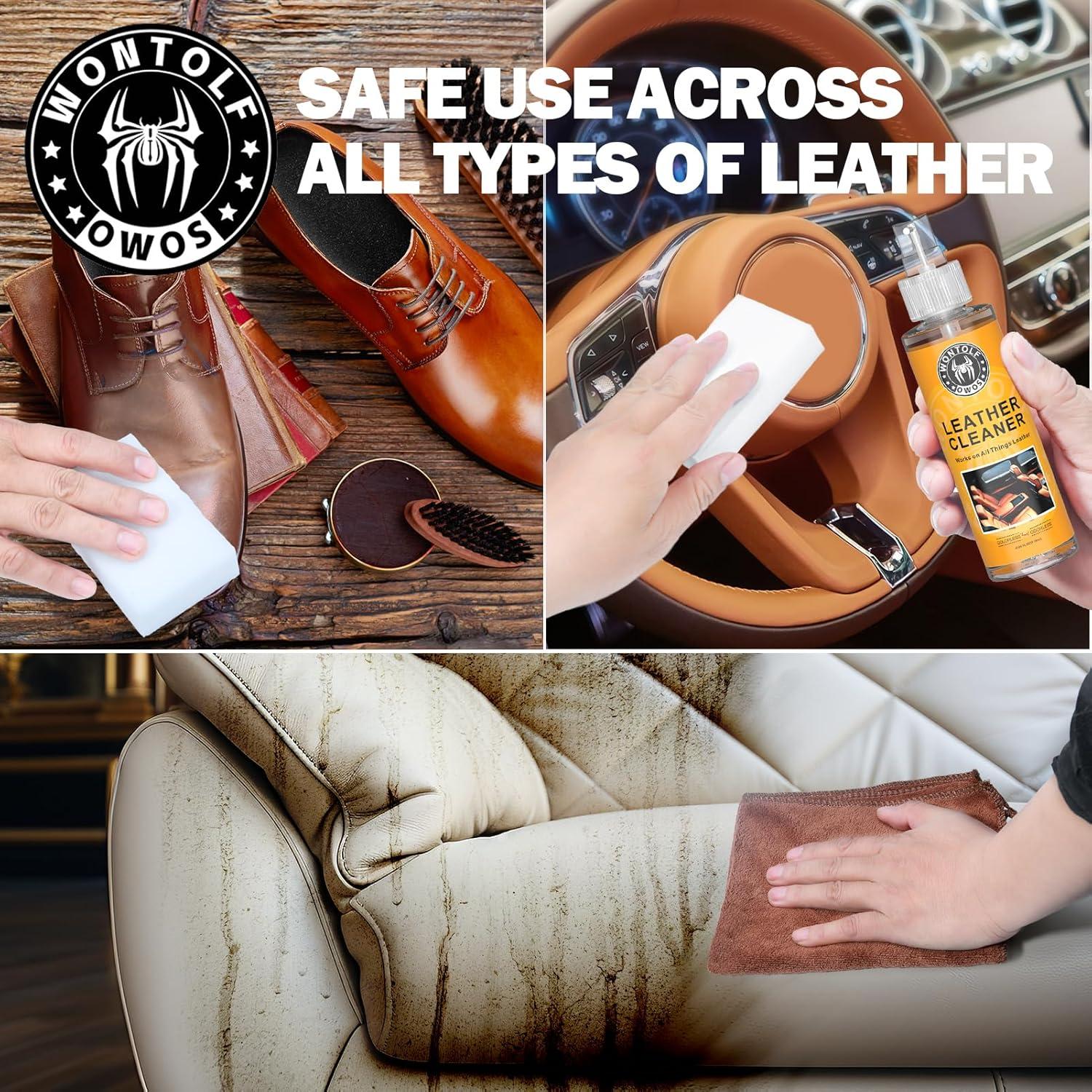 Kit de Limpiador y Acondicionador de Cuero Wontolf 0.6kg