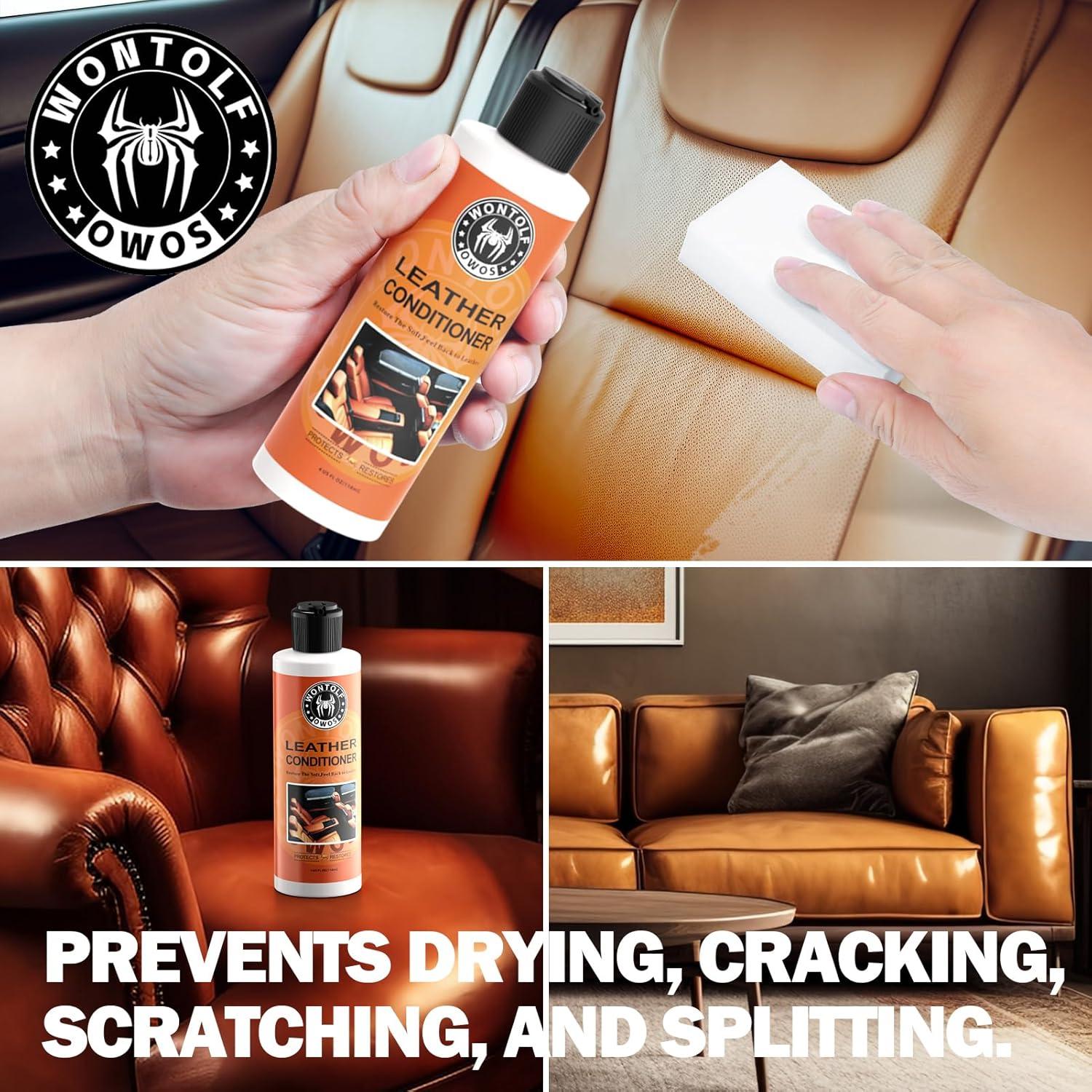 Kit de Limpiador y Acondicionador de Cuero Wontolf 0.6kg