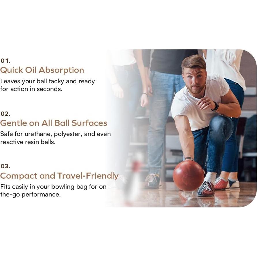 Paquete de 3 Toallas Shammy para Bowling Genérico - Cuero de Búfalo