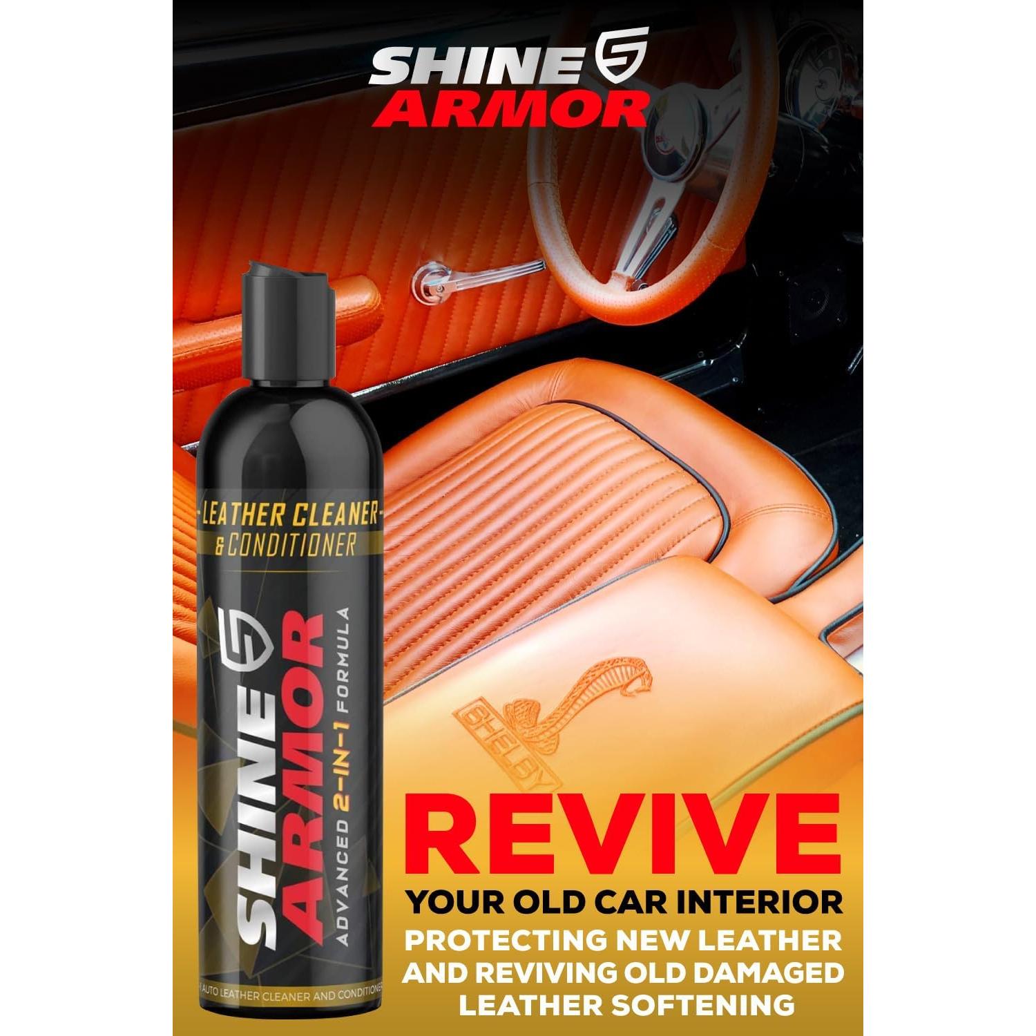 Limpiador y Acondicionador de Cuero Shine Armor 473ml - 2 en 1