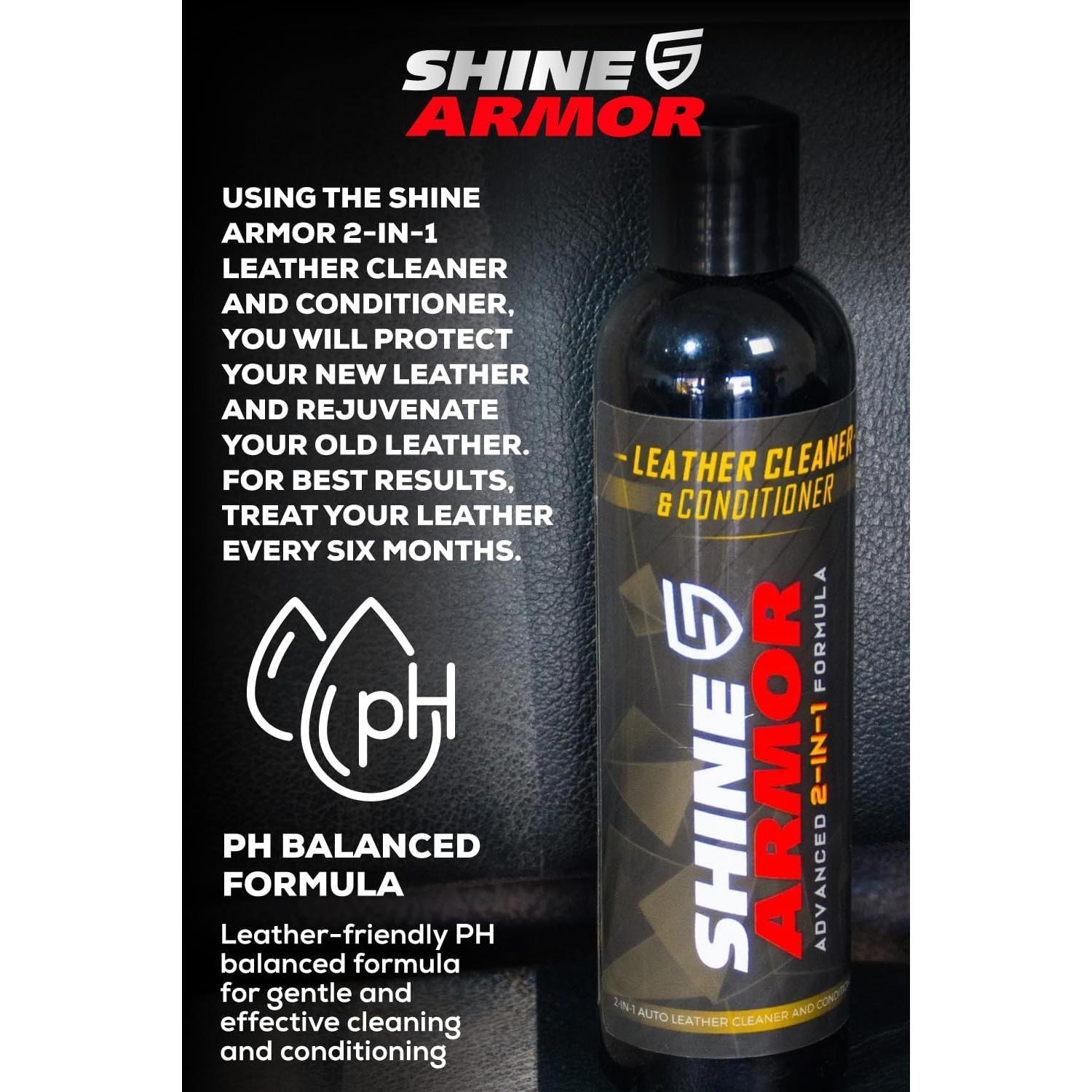 Limpiador y Acondicionador de Cuero Shine Armor 473ml - 2 en 1