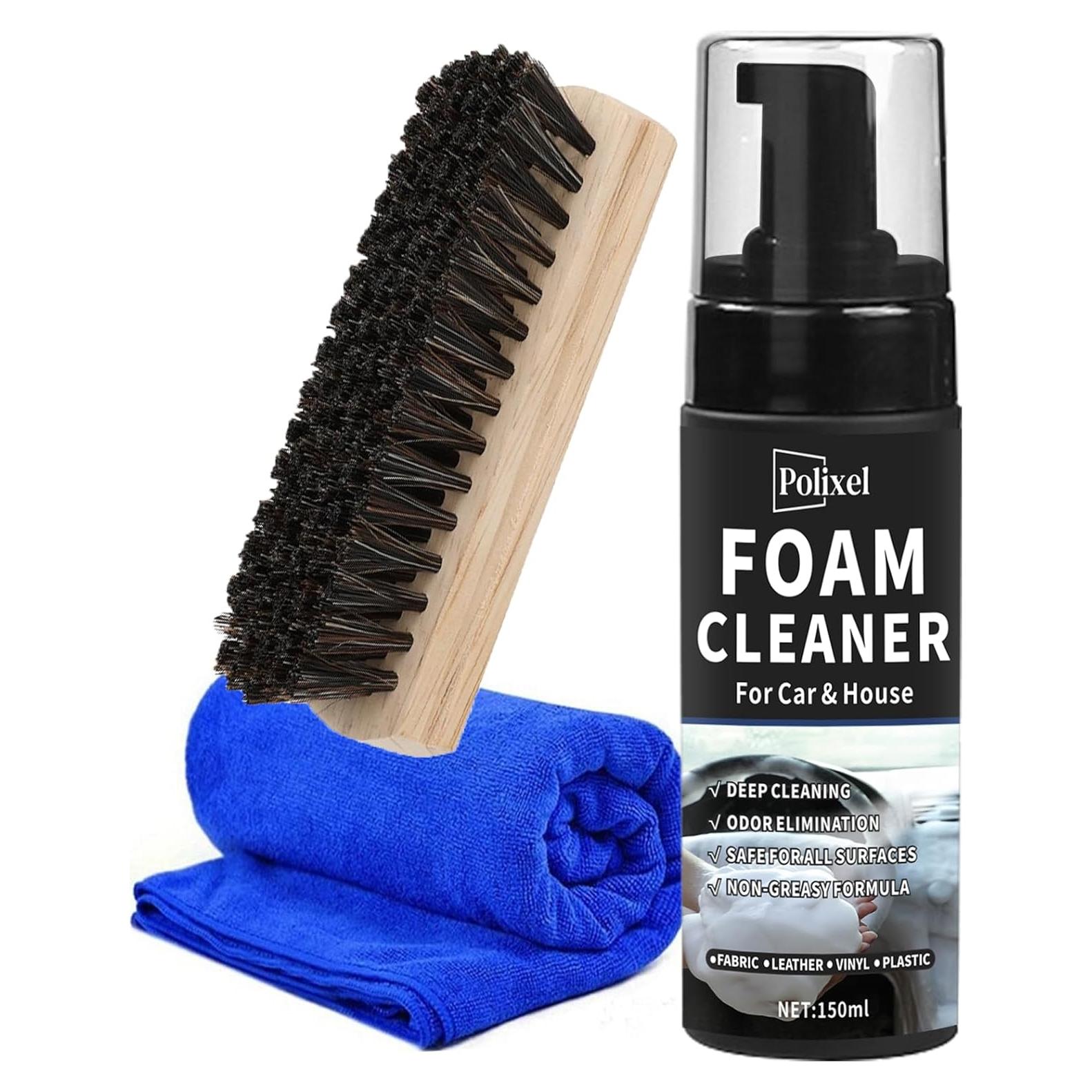 Limpiador de Espuma Automotriz POLIXEL 150ml - Sin Agua, Multiusos