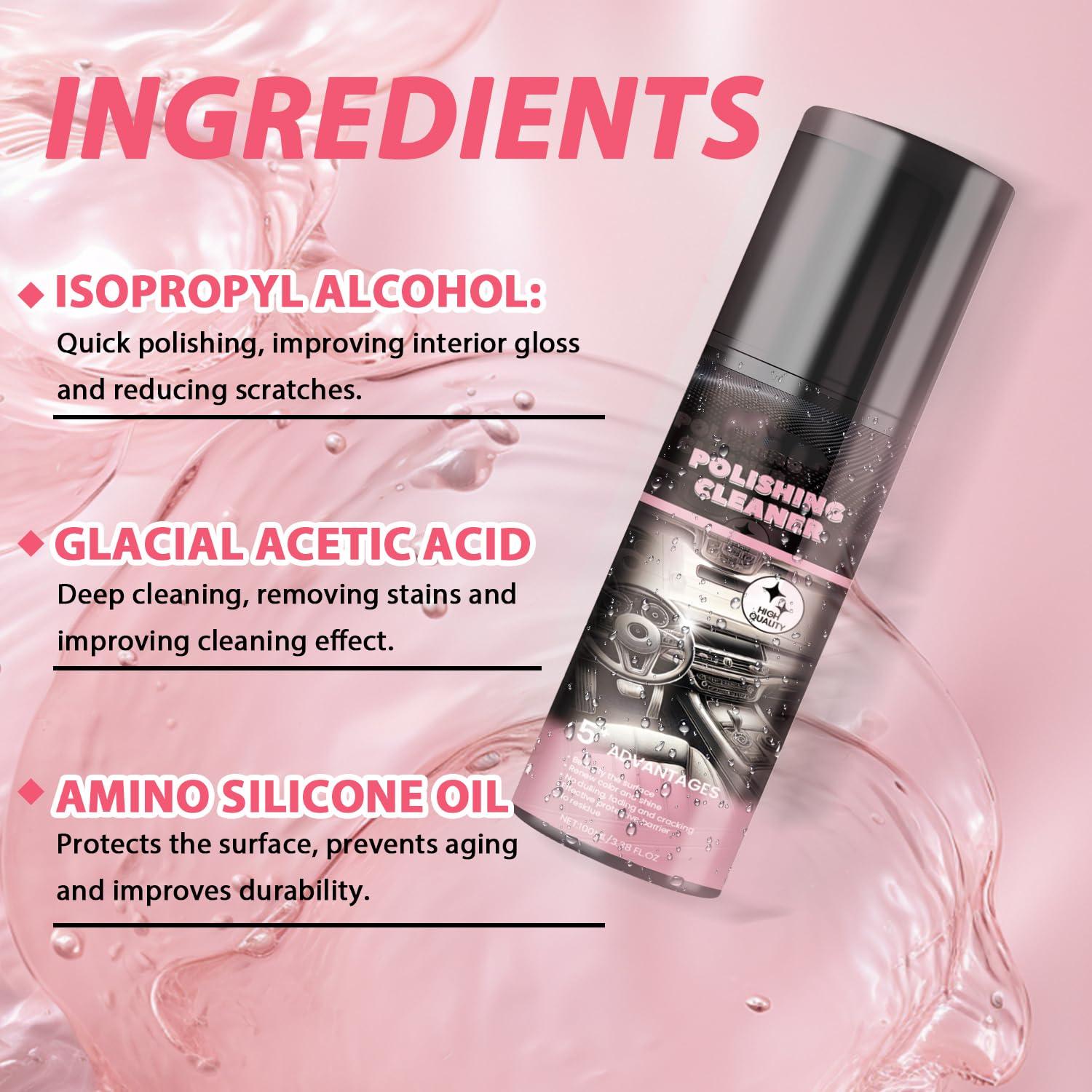 Limpiador Multiusos para Interior de Auto KEBEGE 100ml (2PCS)