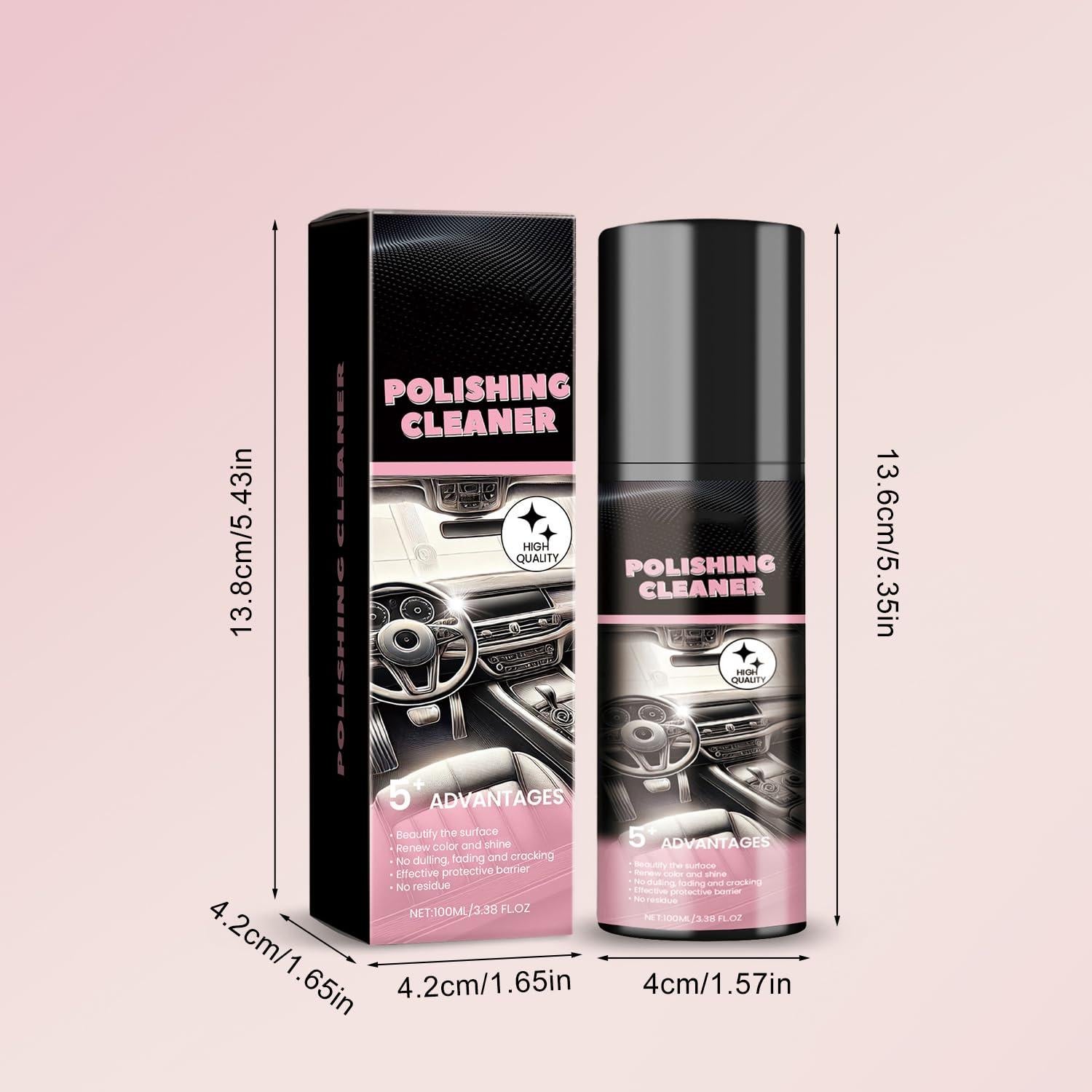 Limpiador Multiusos para Interior de Auto KEBEGE 100ml (2PCS)