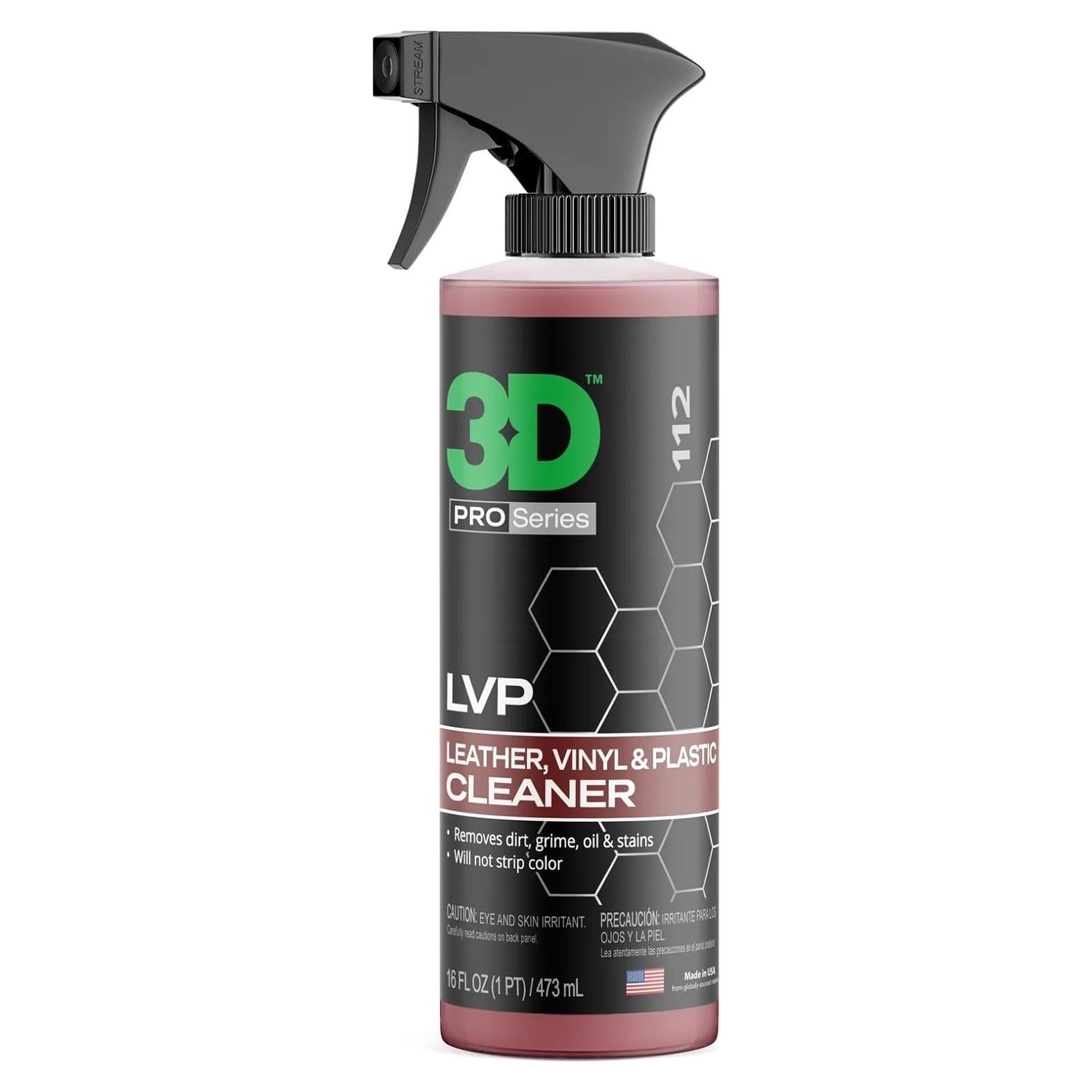 Limpiador Interior 3D LVP 450ml - Cuero, Vinilo y Plástico