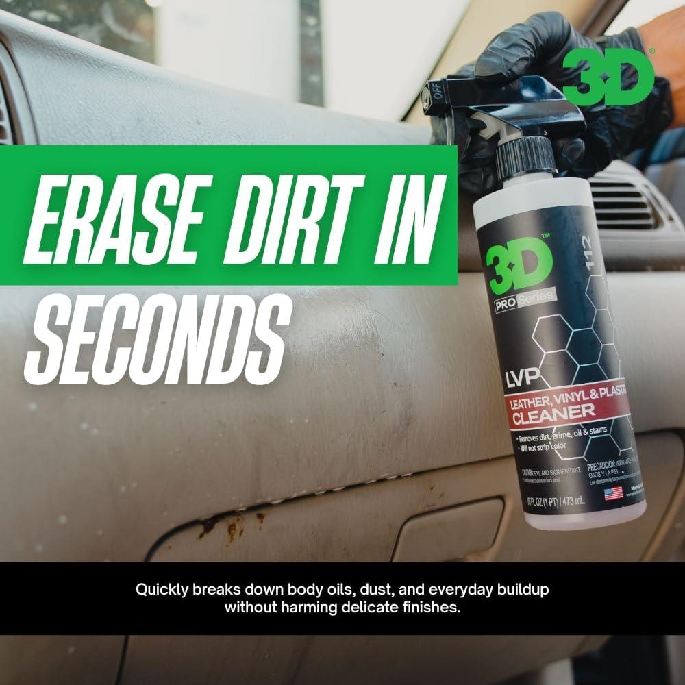 Limpiador Interior 3D LVP 450ml - Cuero, Vinilo y Plástico