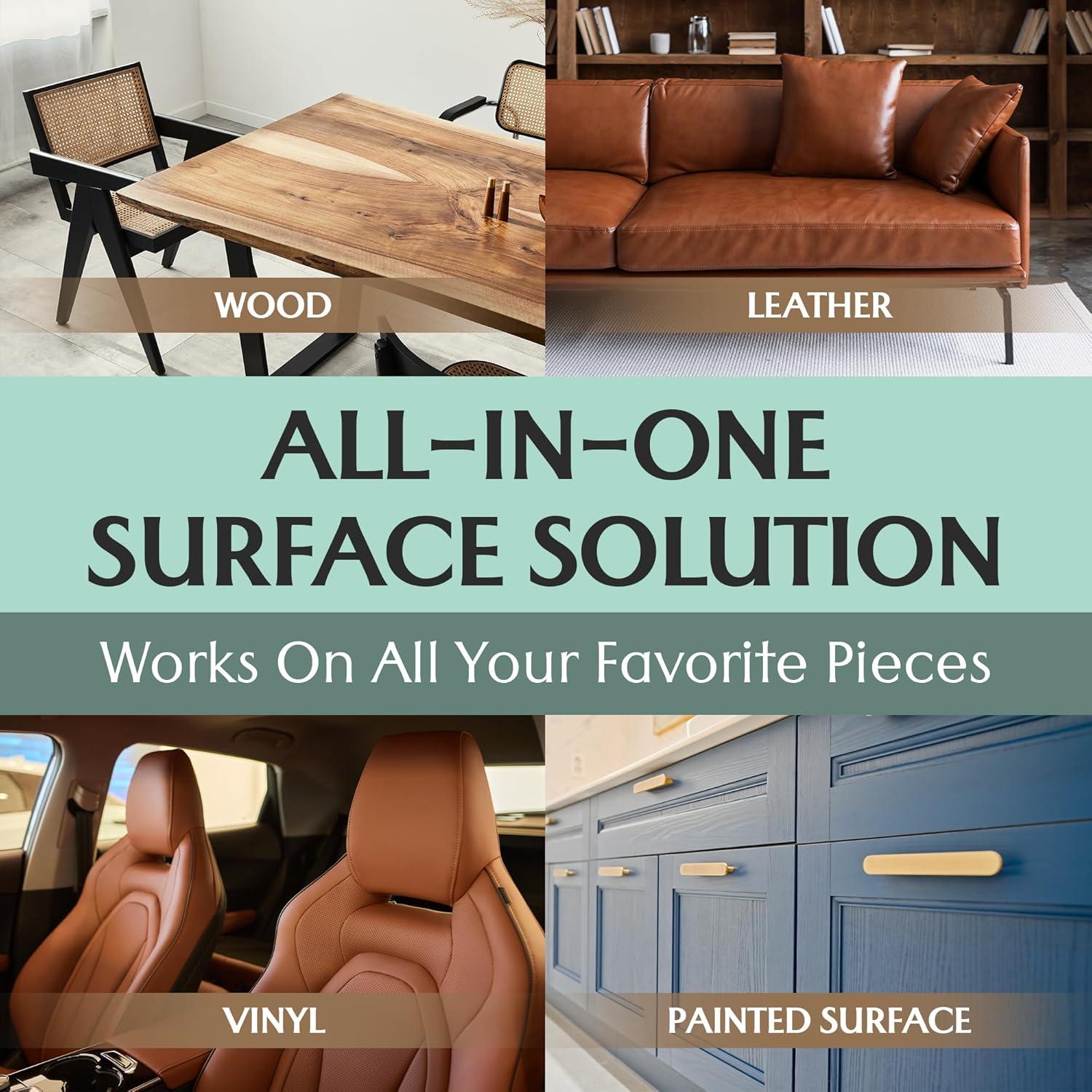 Salve para Muebles de Cuero FORTIVO - Hidratante y Restaurador 113g