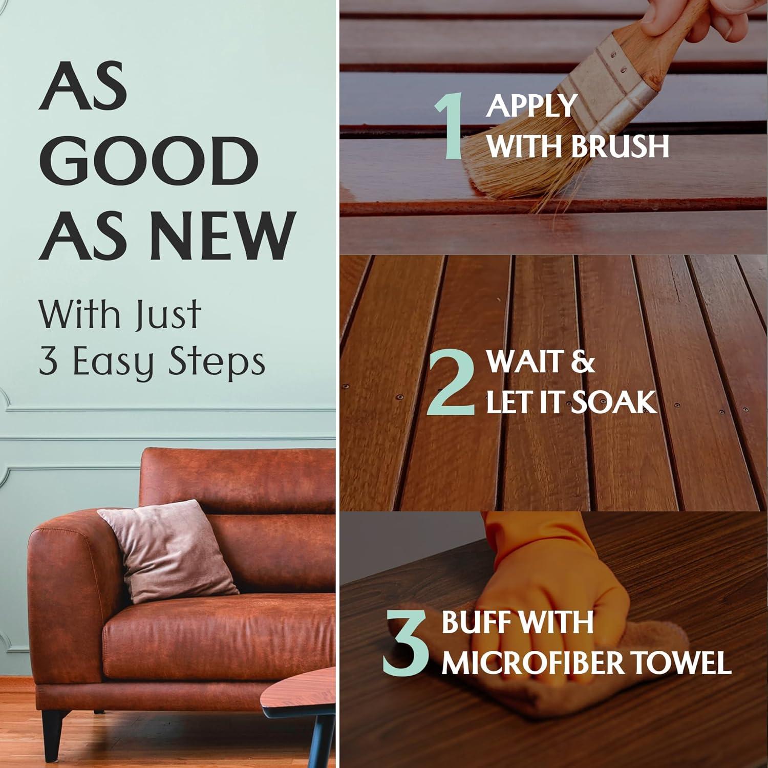 Salve para Muebles de Cuero FORTIVO - Hidratante y Restaurador 113g