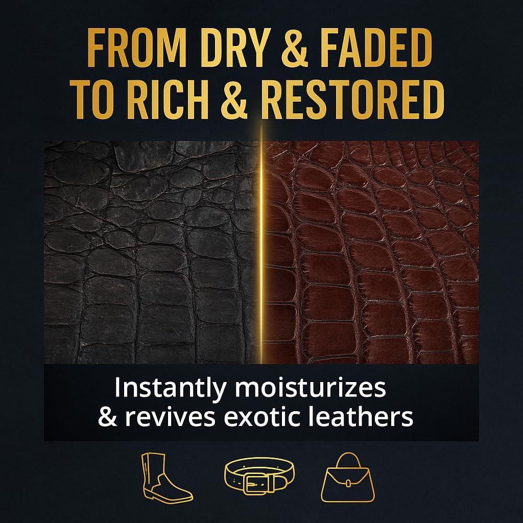 Limpiador y Acondicionador de Cuero Exótico Eagle 226ml - Spray para Botas, Zapatos y Accesorios