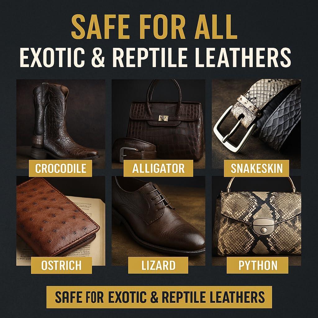 Limpiador y Acondicionador de Cuero Exótico Eagle 226ml - Spray para Botas, Zapatos y Accesorios