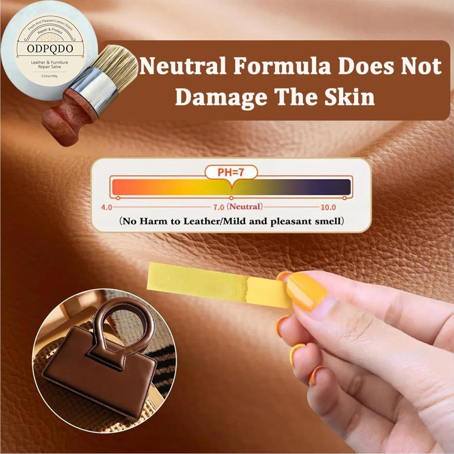 Salvador y Cepillo para Muebles ODPQDO - Crema para Cuero y Madera