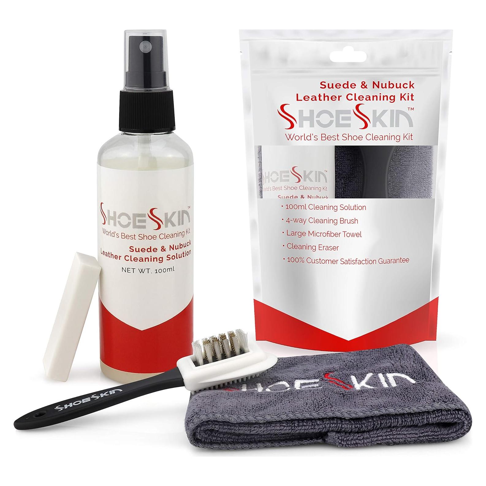 Kit de Limpieza de Zapatos de Cuero Suede y Nubuck - Natural