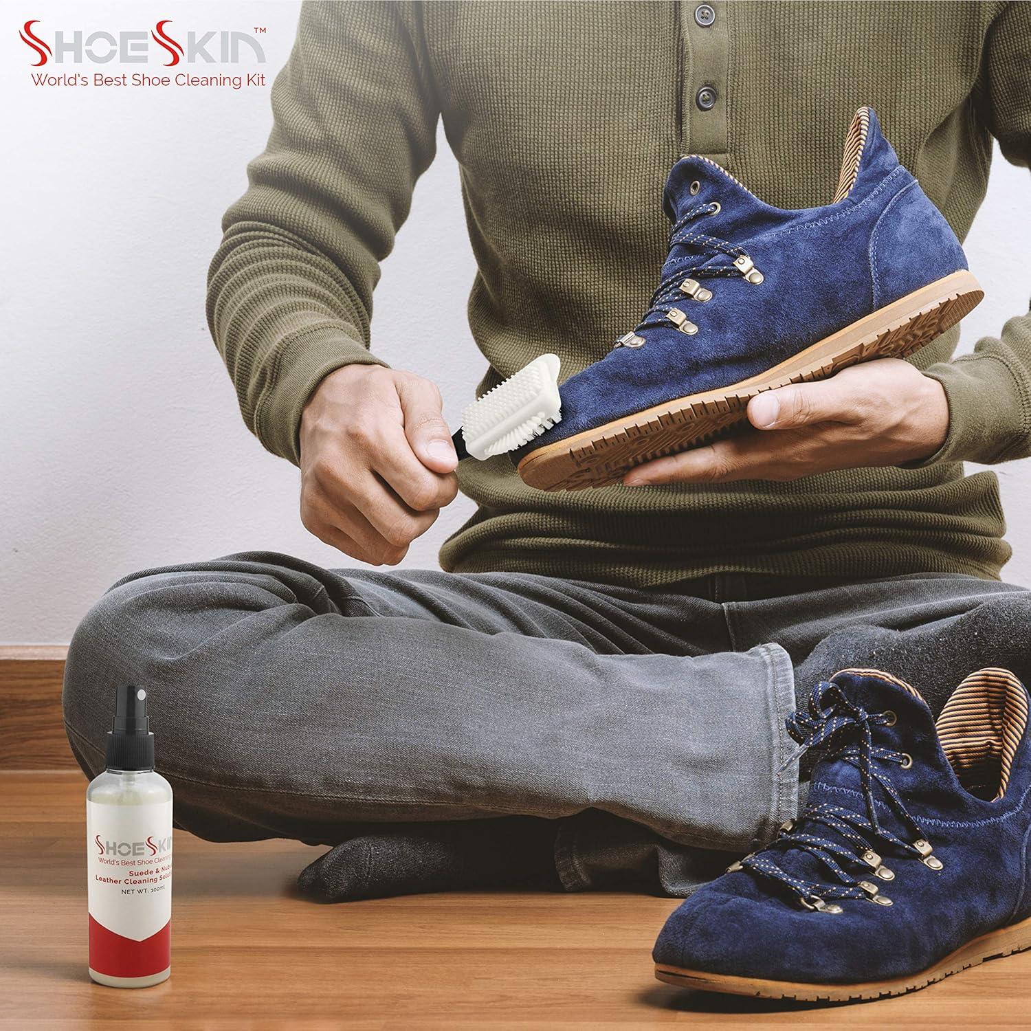 Kit de Limpieza de Zapatos de Cuero Suede y Nubuck - Natural