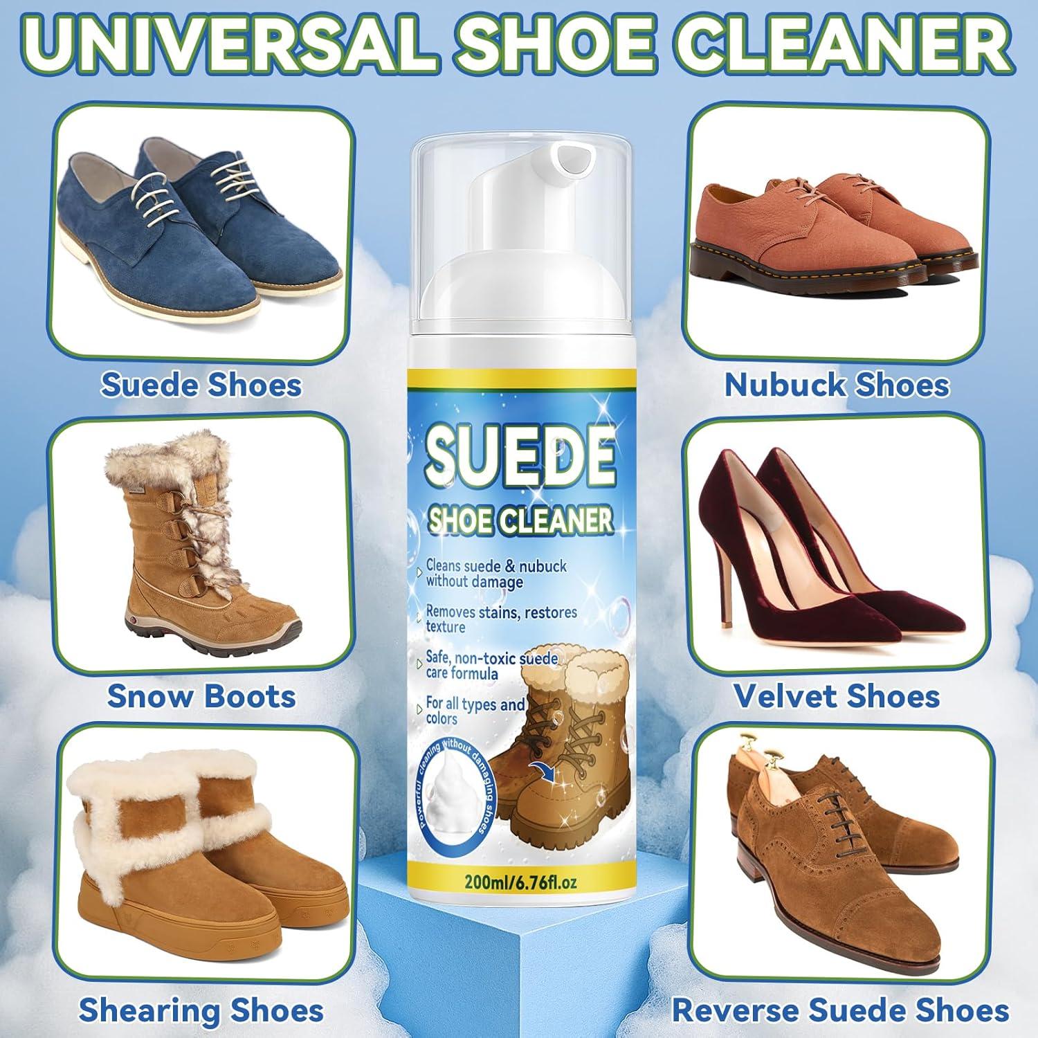 Kit Limpiador de Zapatos Suede AstraVox 200ml con Cepillo y Toalla