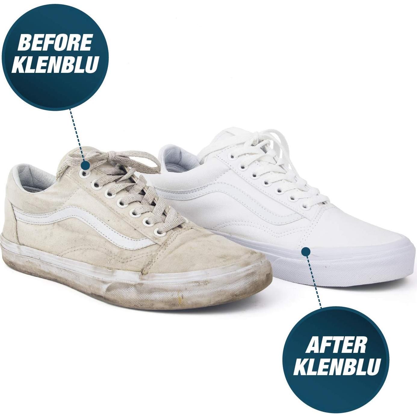 Cepillo Limpiador de Zapatillas Klenblu Doble Cara Madera Nylon