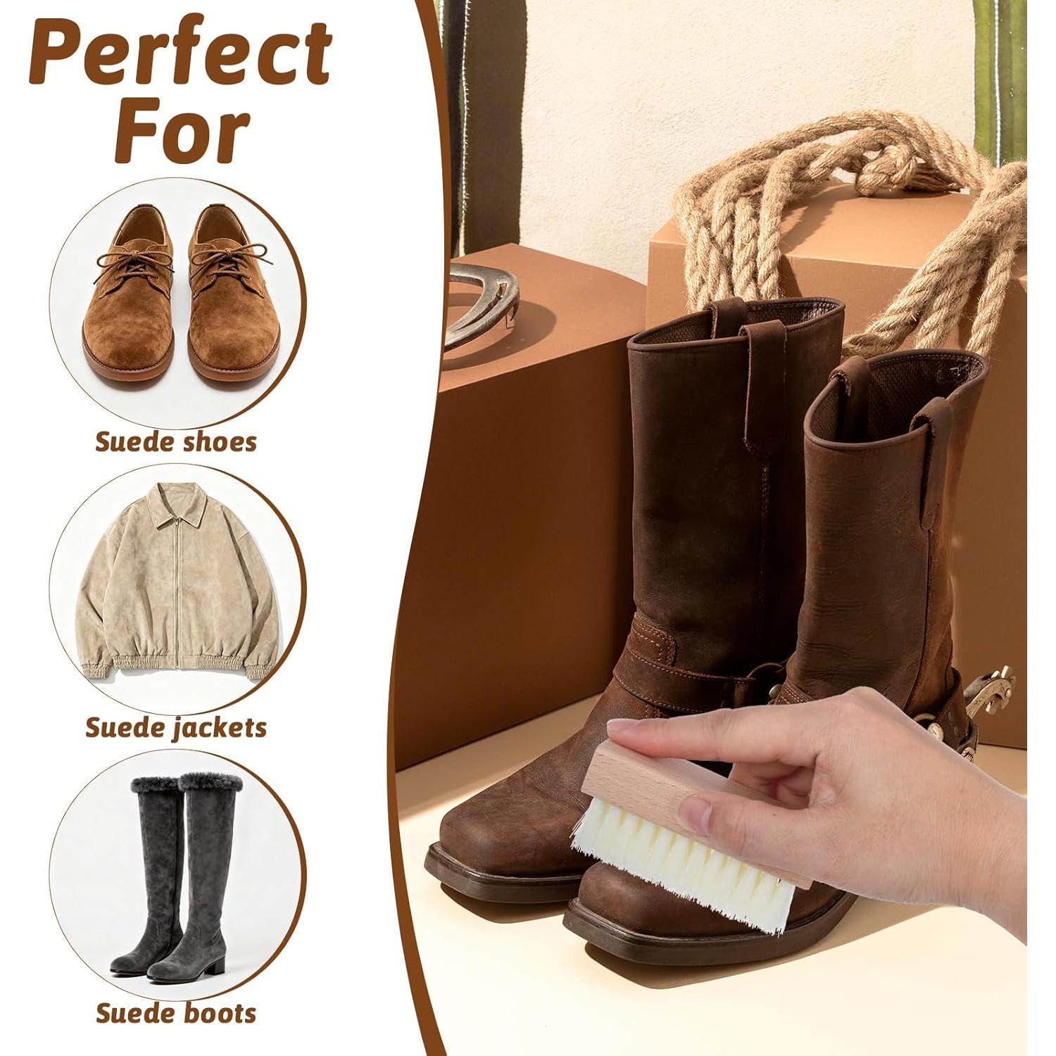 Kit de Limpieza de Zapatos Tucnoeu para Suede y Nubuck