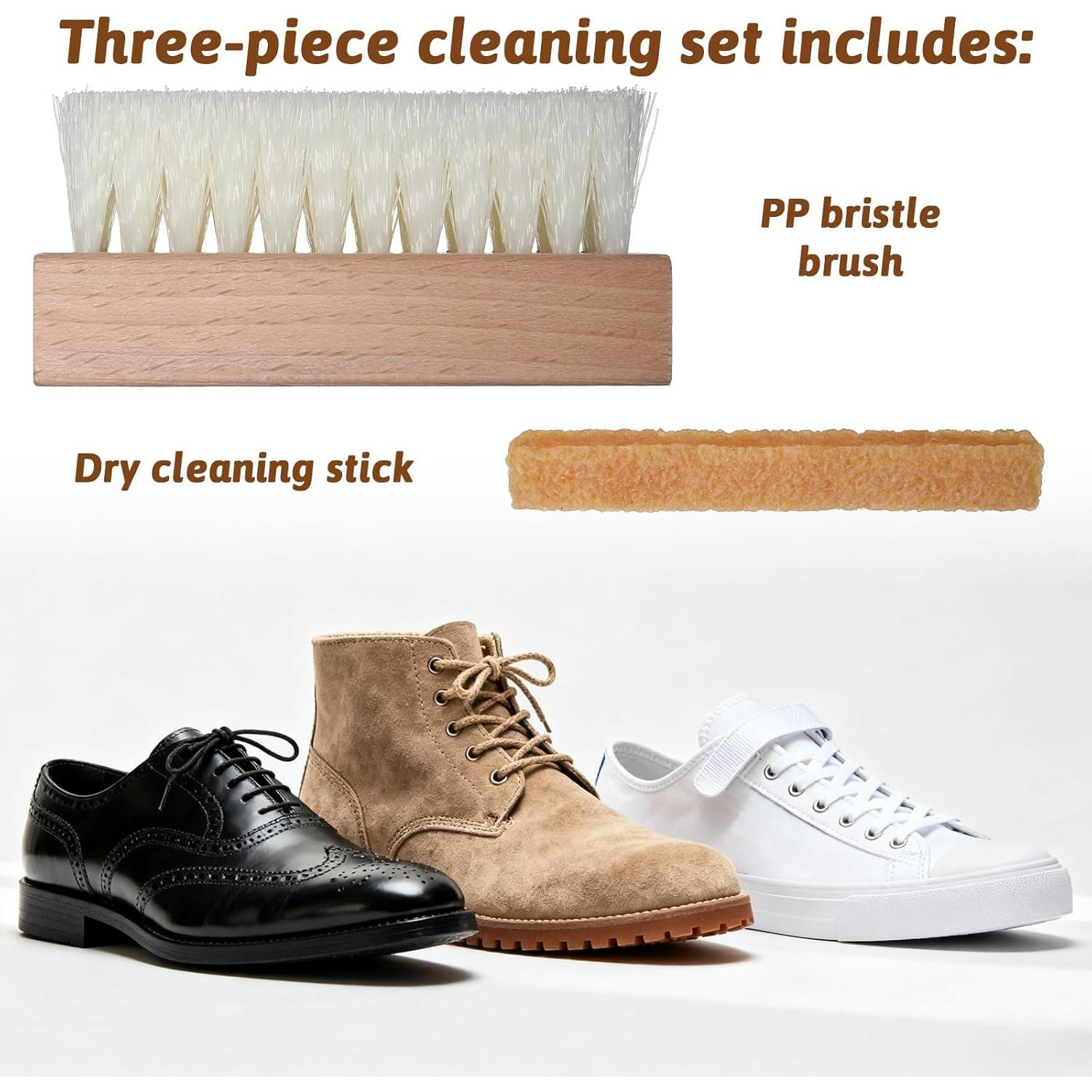 Kit de Limpieza de Zapatos Tucnoeu para Suede y Nubuck