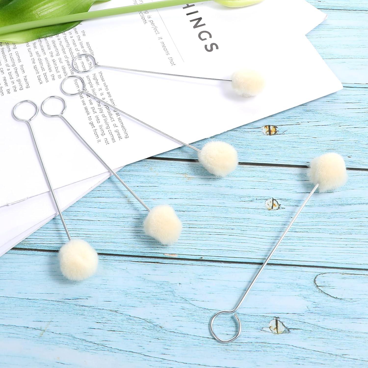 10 Cepillos de Bola de Lana para Tinte de Cuero Psyqtsuary