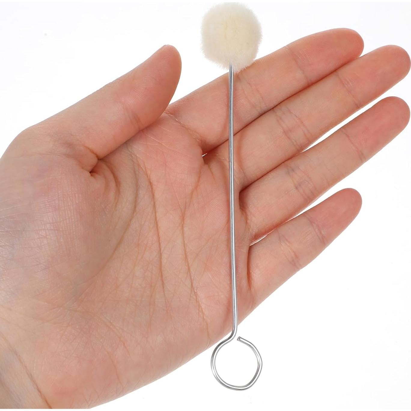 10 Cepillos de Bola de Lana para Tinte de Cuero Psyqtsuary