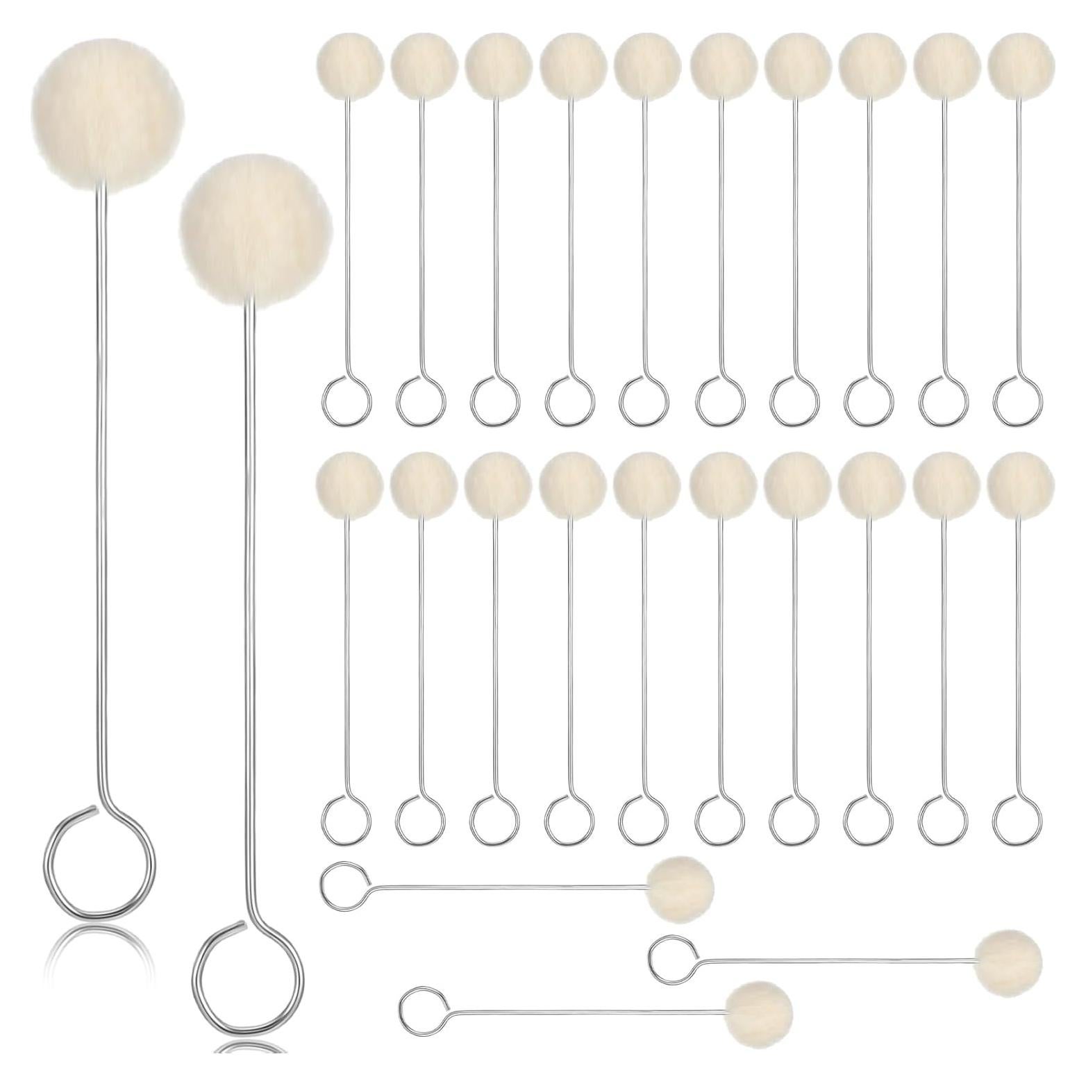 25 Aplicadores de Lana para Tinte de Cuero Guduling - Reutilizables