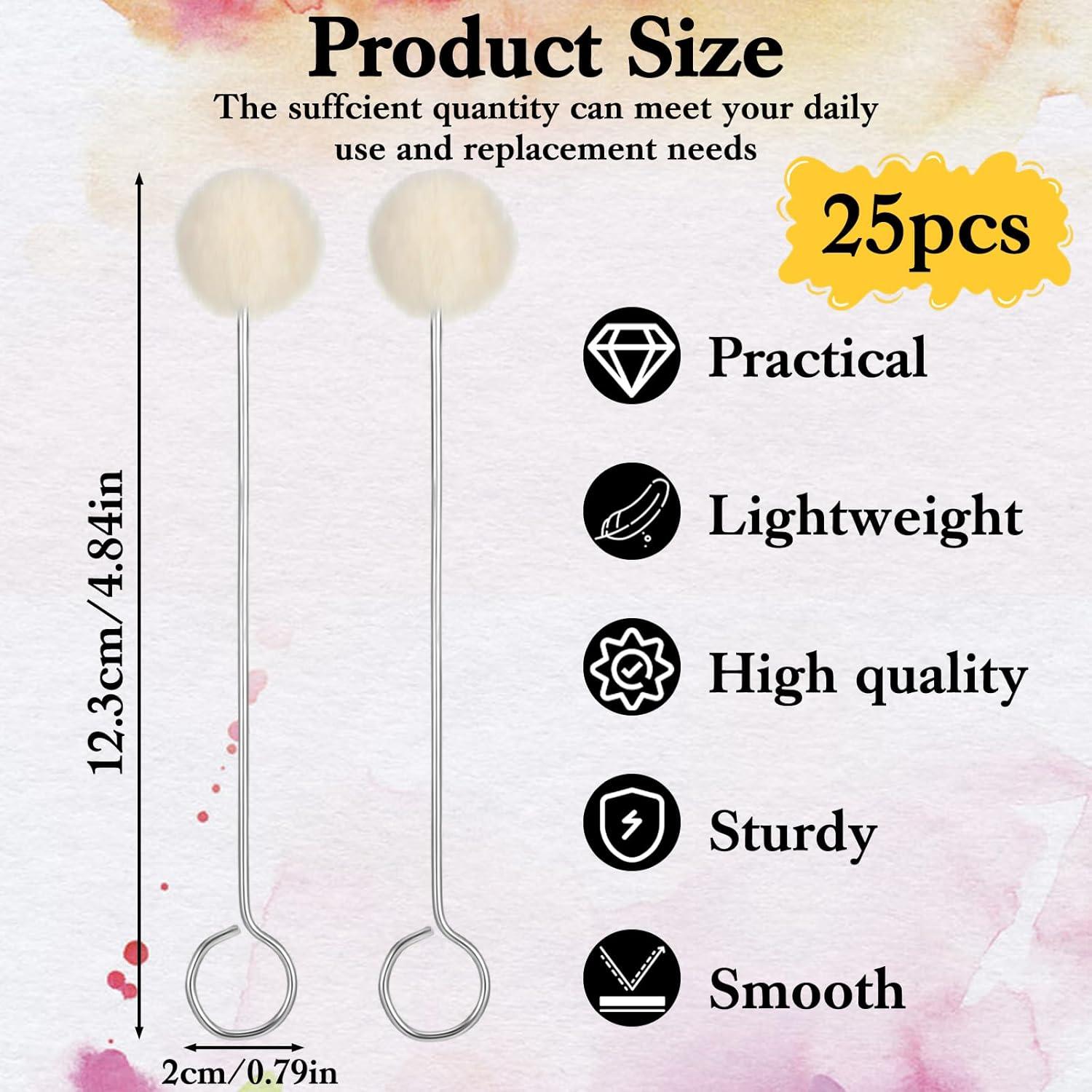 25 Aplicadores de Lana para Tinte de Cuero Guduling - Reutilizables