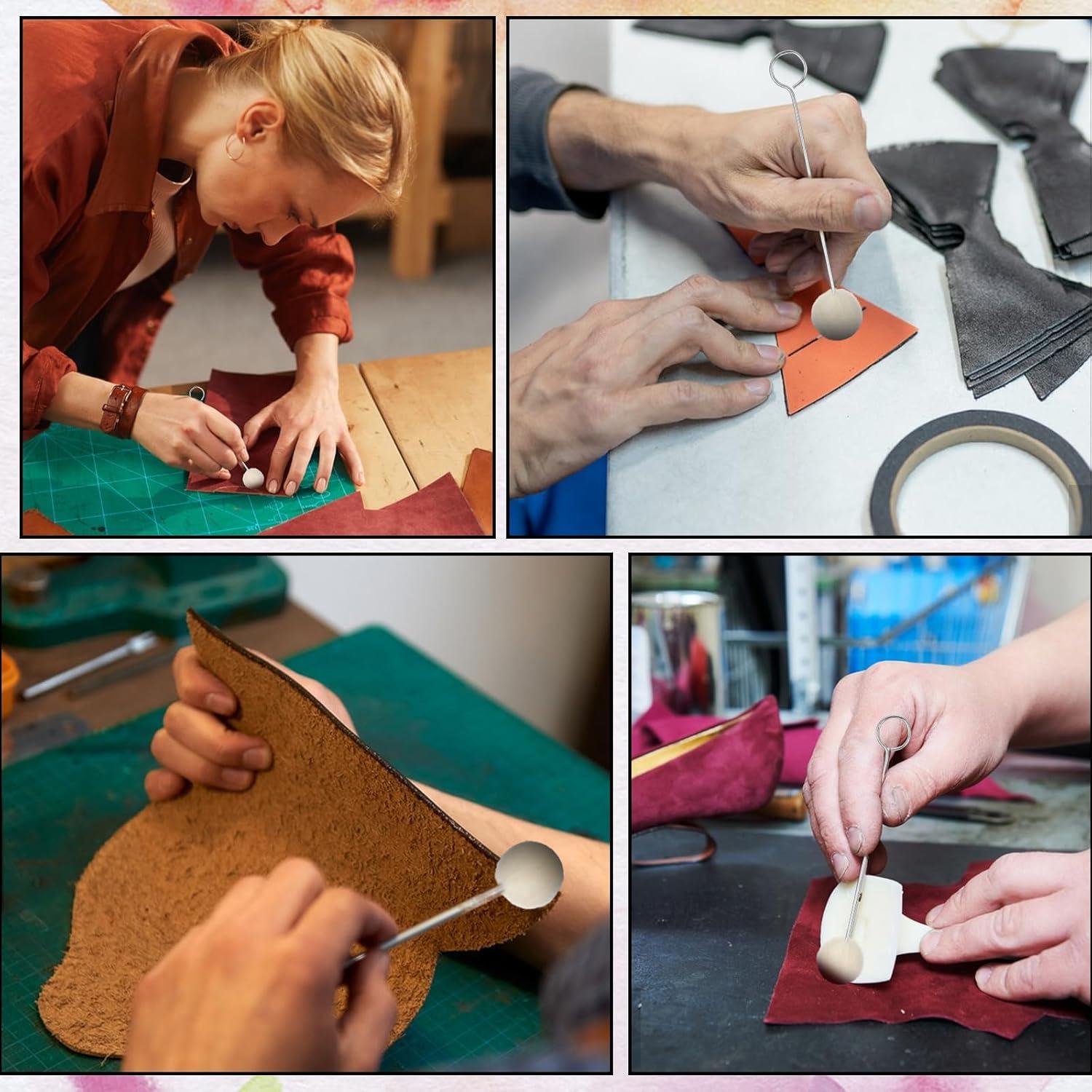 25 Aplicadores de Lana para Tinte de Cuero Guduling - Reutilizables