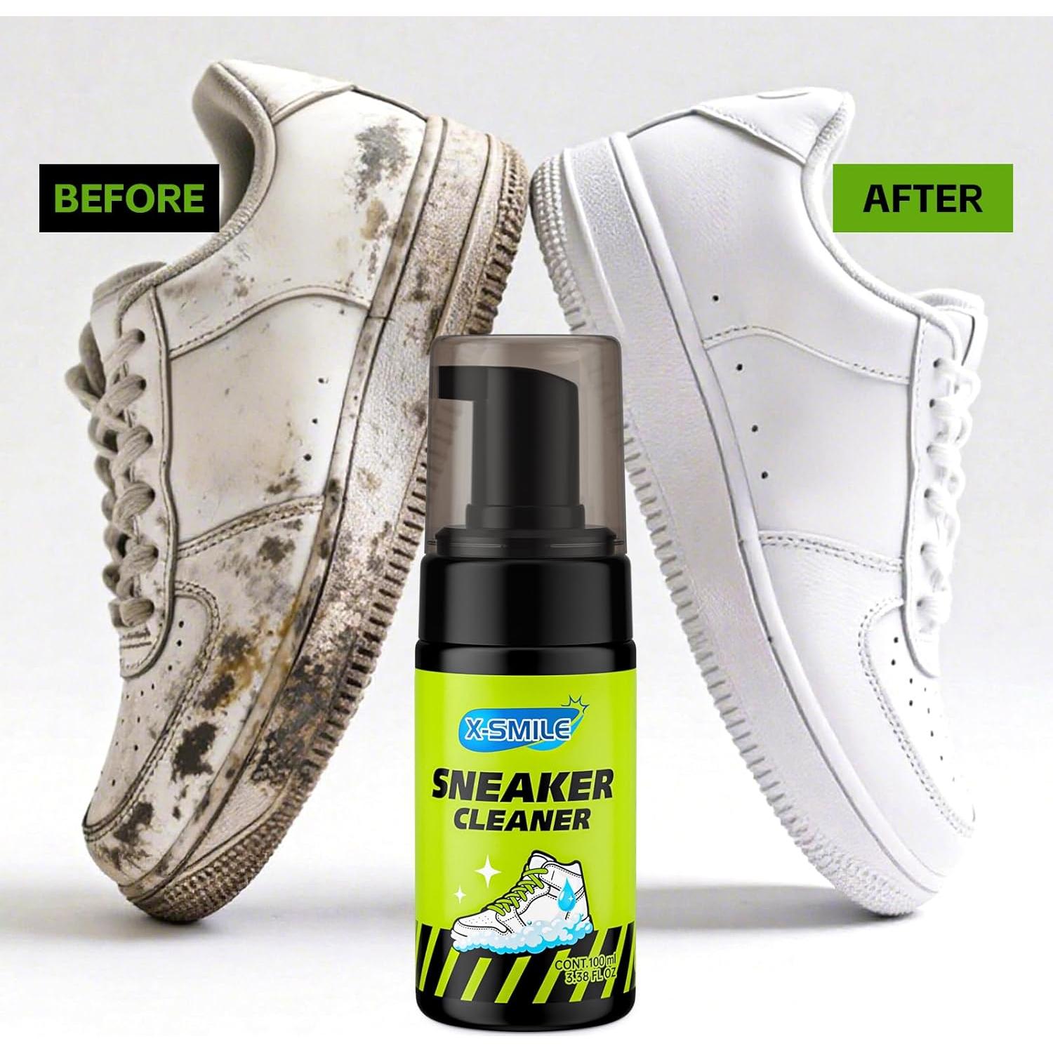 Kit de Limpieza de Zapatos X-SMILE 4 Piezas para Ante y Cuero