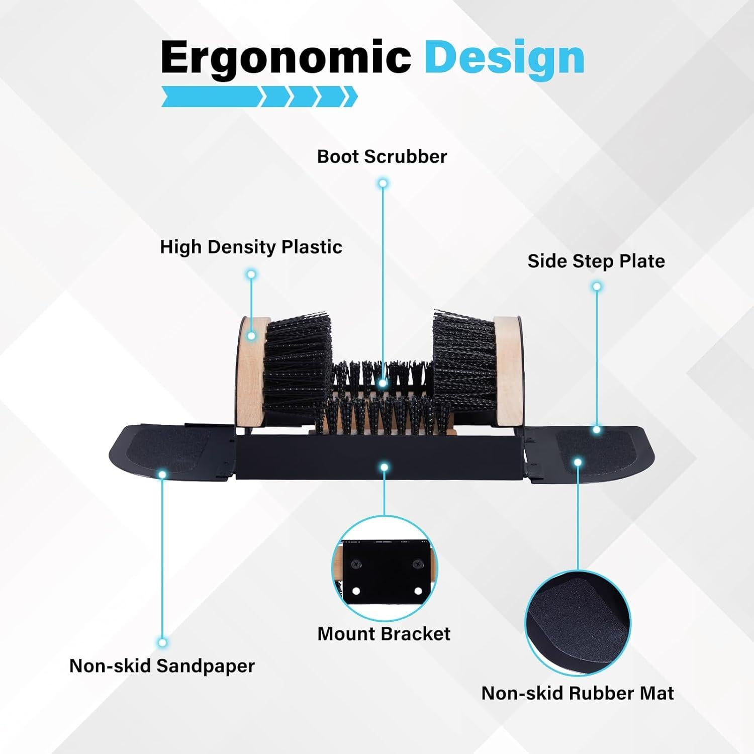 Limpiador de Botas Legacy - Cepillo Resistente con Cerdas Firmes