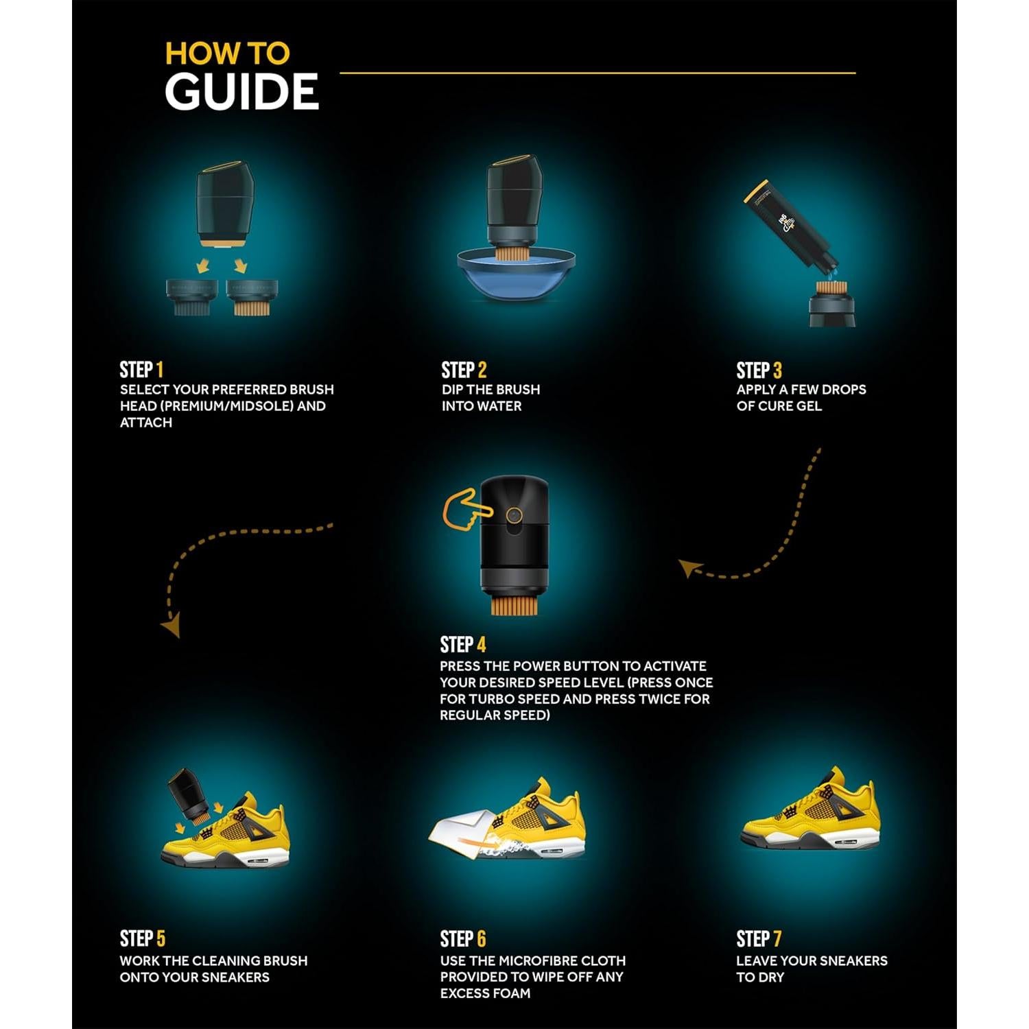 Kit de limpieza eléctrica Crep Protect Power para zapatillas