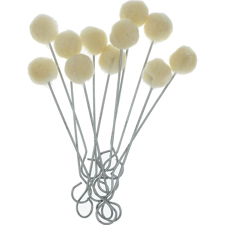 50 Piezas Cepillos de Bola de Lana YOKIND para Teñir y Manualidades