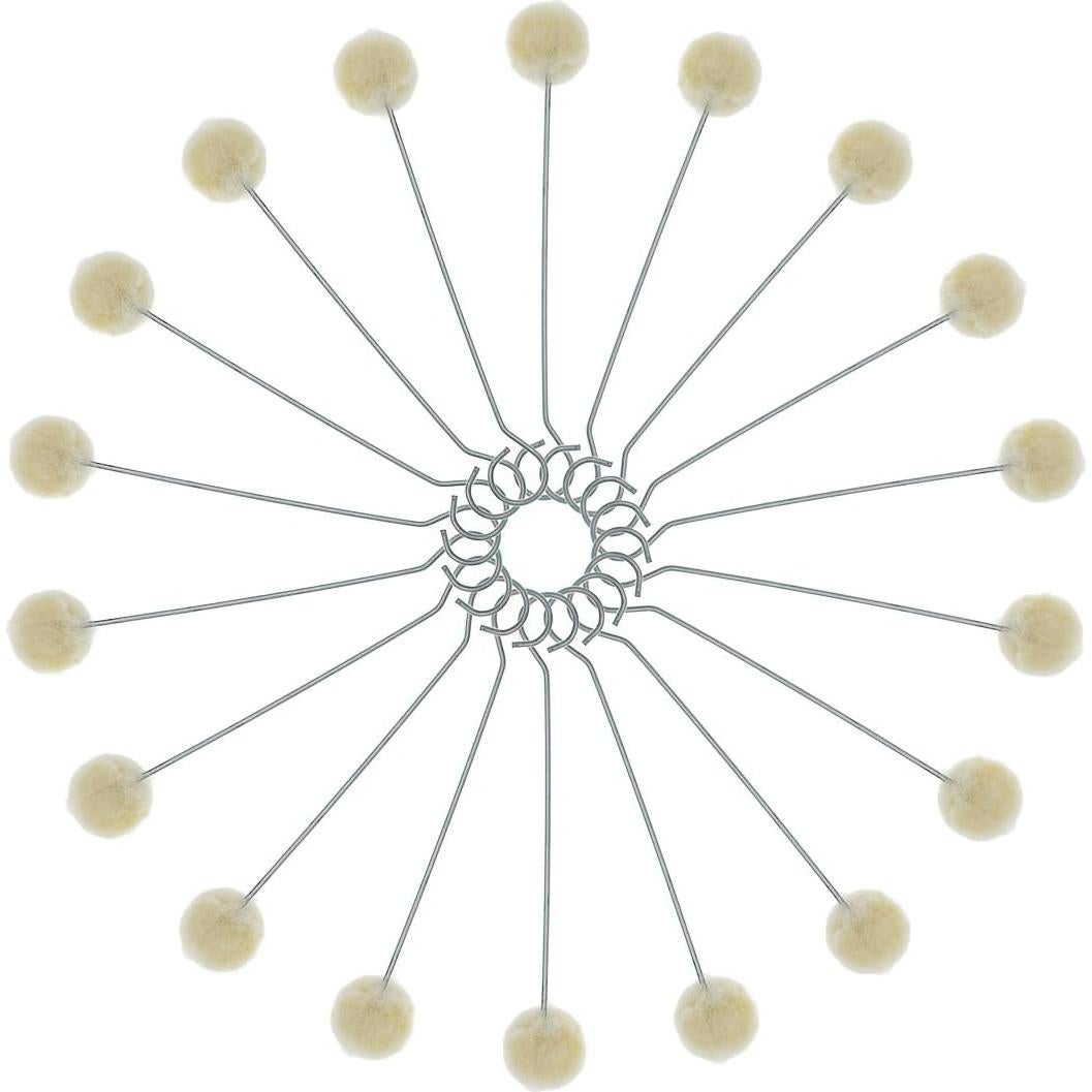 50 Piezas Cepillos de Bola de Lana YOKIND para Teñir y Manualidades