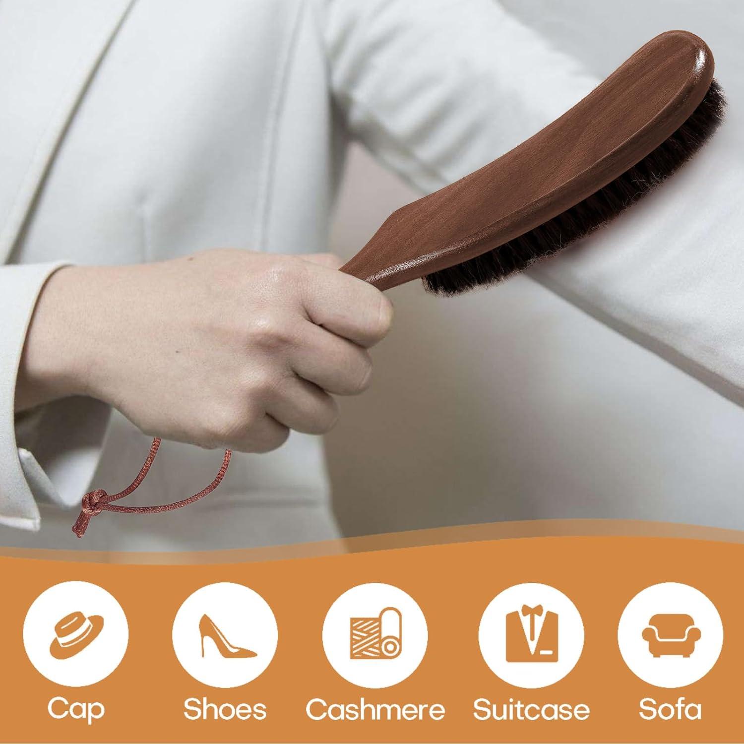 Kit de Cepillos para Sombreros Qixiang CB - Madera y Cerdas Naturales